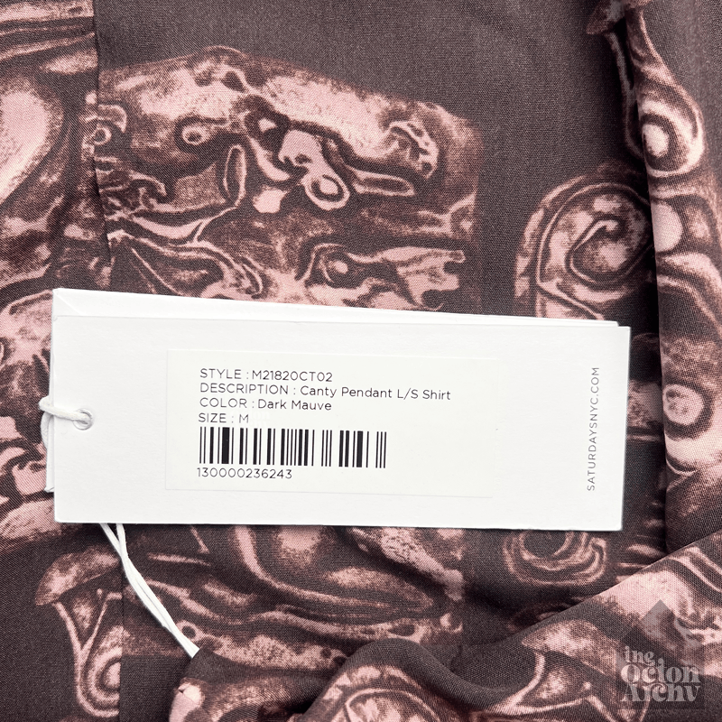 Saturdays NYC Saturdays NYC Canty Pendant Shirt 'Dark Mauve' NWT Size US M / EU 48-50 / 2 - 4 Thumbnail