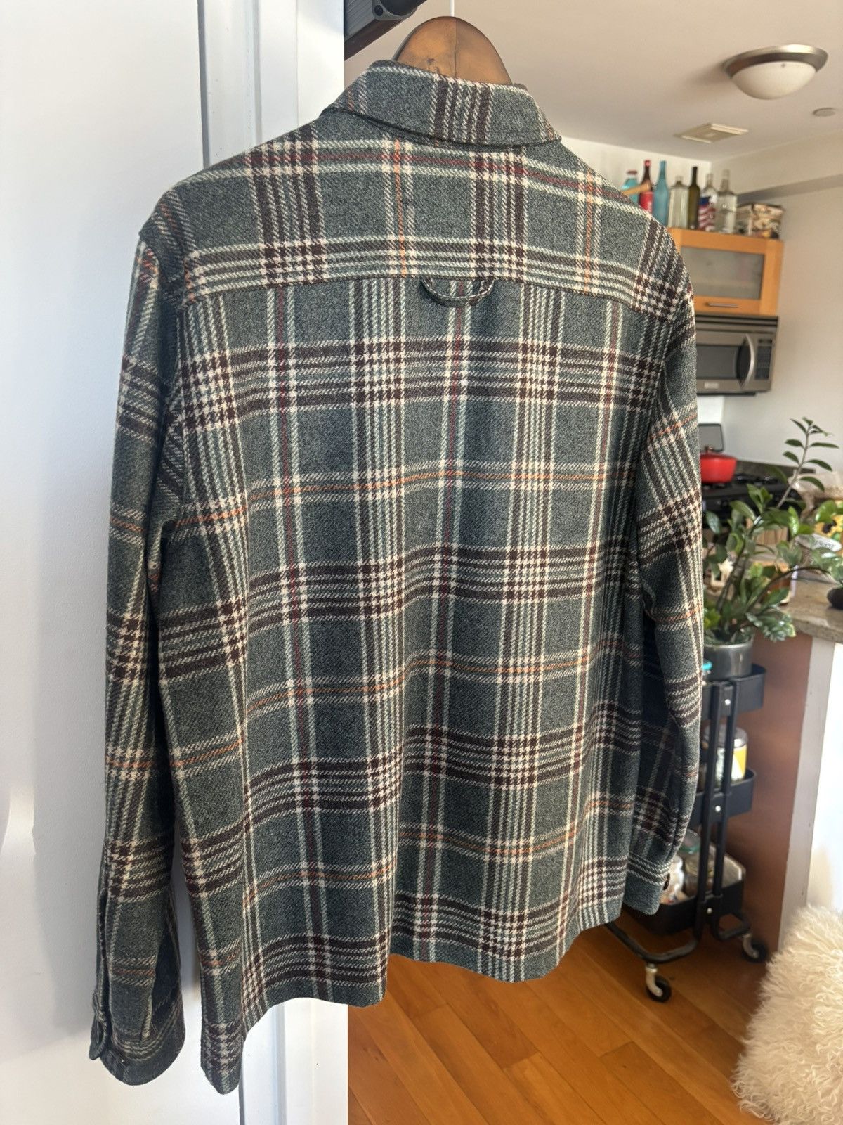 Portuguese Flannel Plaid wool outershirt Size US L / EU 52-54 / 3 - 2 Thumbnail