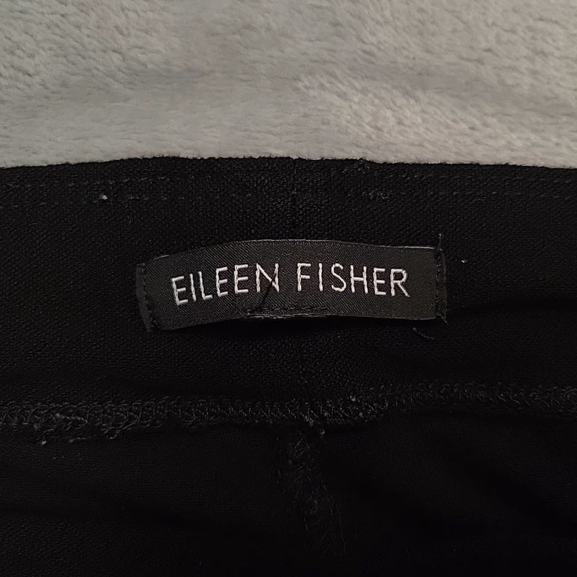 Eileen Fisher VINTAGE Eileen Fisher Pants Womens L Black Yoga Stretch Minimalist Lounge Cropped Size 36" / US 14 / IT 50 - 3 Thumbnail