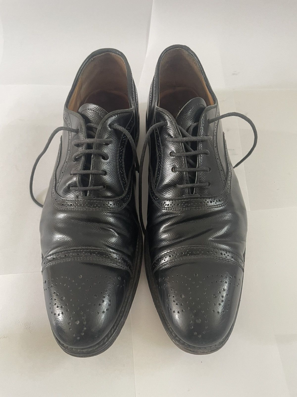 Church's Black leather lace up brogues Size US 9 / IT 39 - 4 Thumbnail