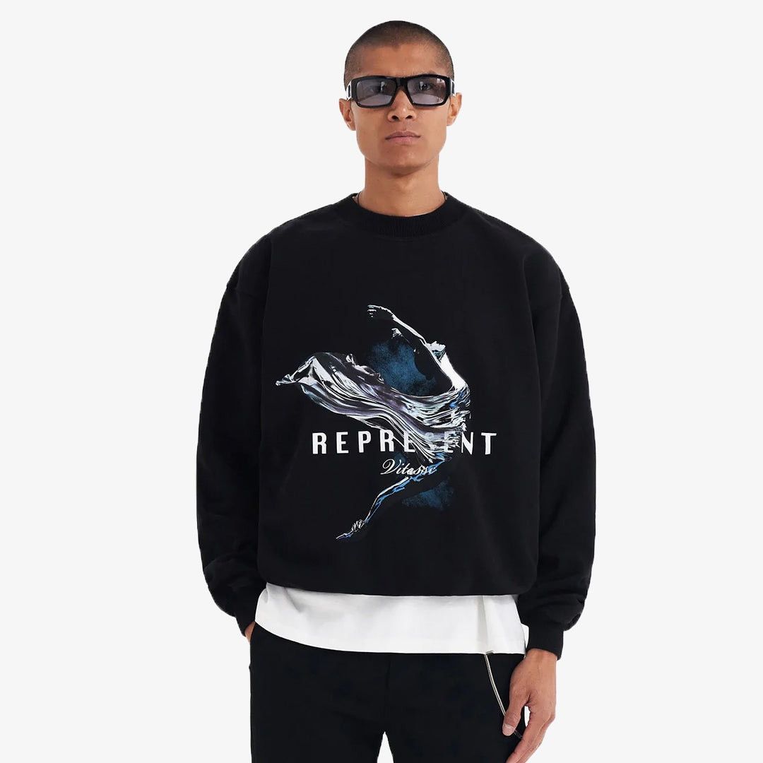 Represent Clo. Represent clo. Vitesse crewneck sweatshirt S / M boxy y2k Size US M / EU 48-50 / 2 - 1 Thumbnail