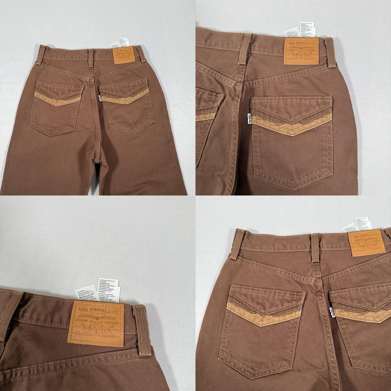 Levi's Levis Jeans Womens 27x32 Brown 70s High Flare Bell Bottom Denim Pants Western Jeans Size 27" / US 4 / IT 40 - 10 Thumbnail