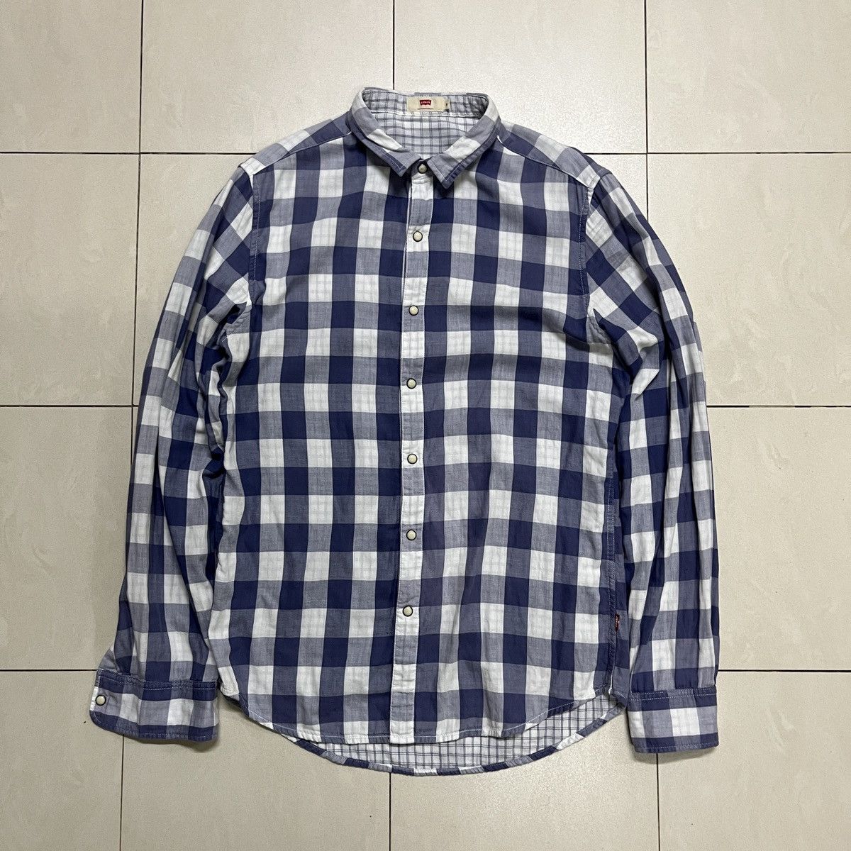 Levi's × Levi's Made & Crafted × Levi's Vintage Clothing Levis Linen Checkered Button Shirt Size US S / EU 44-46 / 1 - 2 Thumbnail