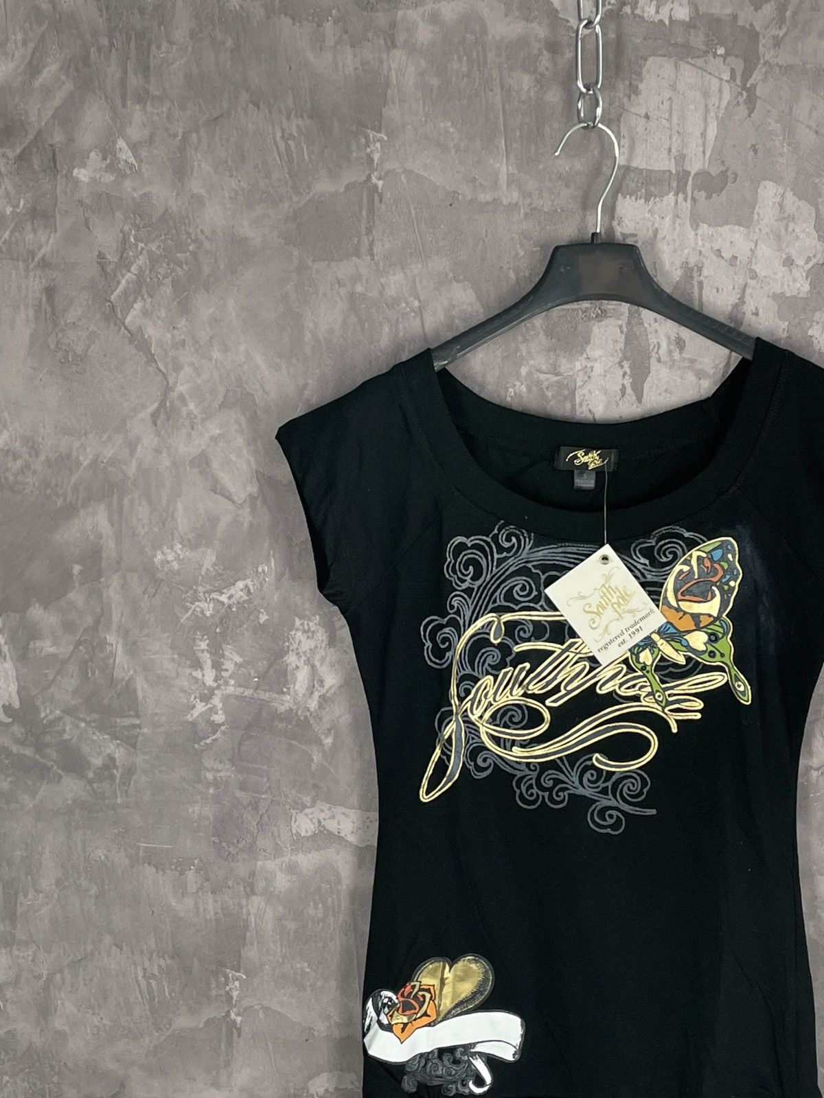 Southpole Vintage 2000s Affliction Style South Pole Glam T Shirt Size S / US 4 / IT 40 - 3 Thumbnail