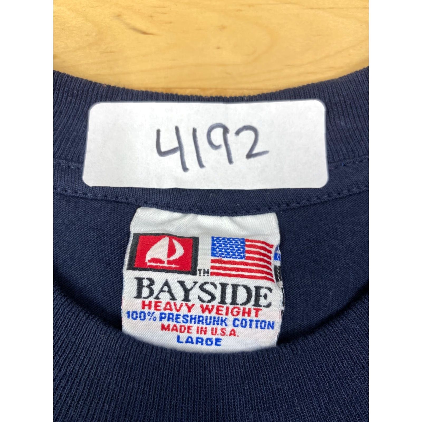 Vintage VINTAGE Bayside T-Shirt Unisex Adults Short Sleeve L Blue Democraticc Party Womens Suffrage Amendment 4192 Size L / US 10 / IT 46 - 2 Thumbnail