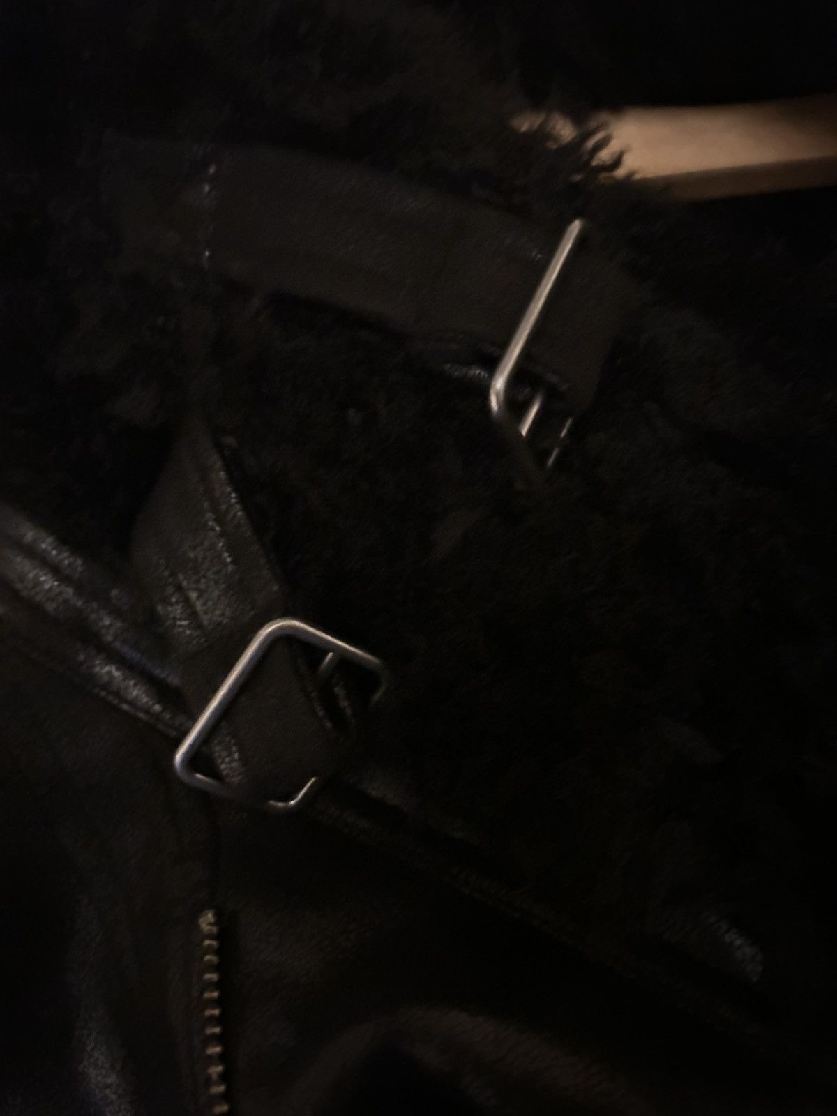 Jaded London Jaded London Black Asymmetric Shearling Jacket (With Tags) Size US M / EU 48-50 / 2 - 5 Thumbnail
