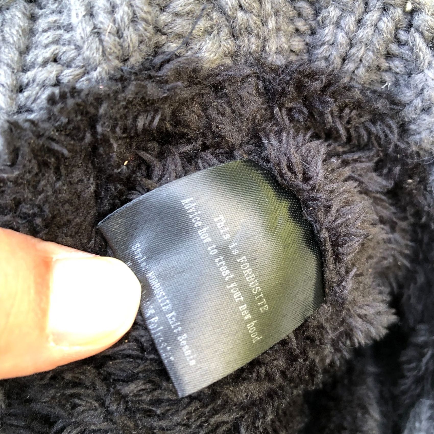 Vintage FORBUSITE Beanie Hat Unisex Adult Black Knit Lined Winter Cap Brim 1 Size Size US M / EU 48-50 / 2 - 6 Thumbnail