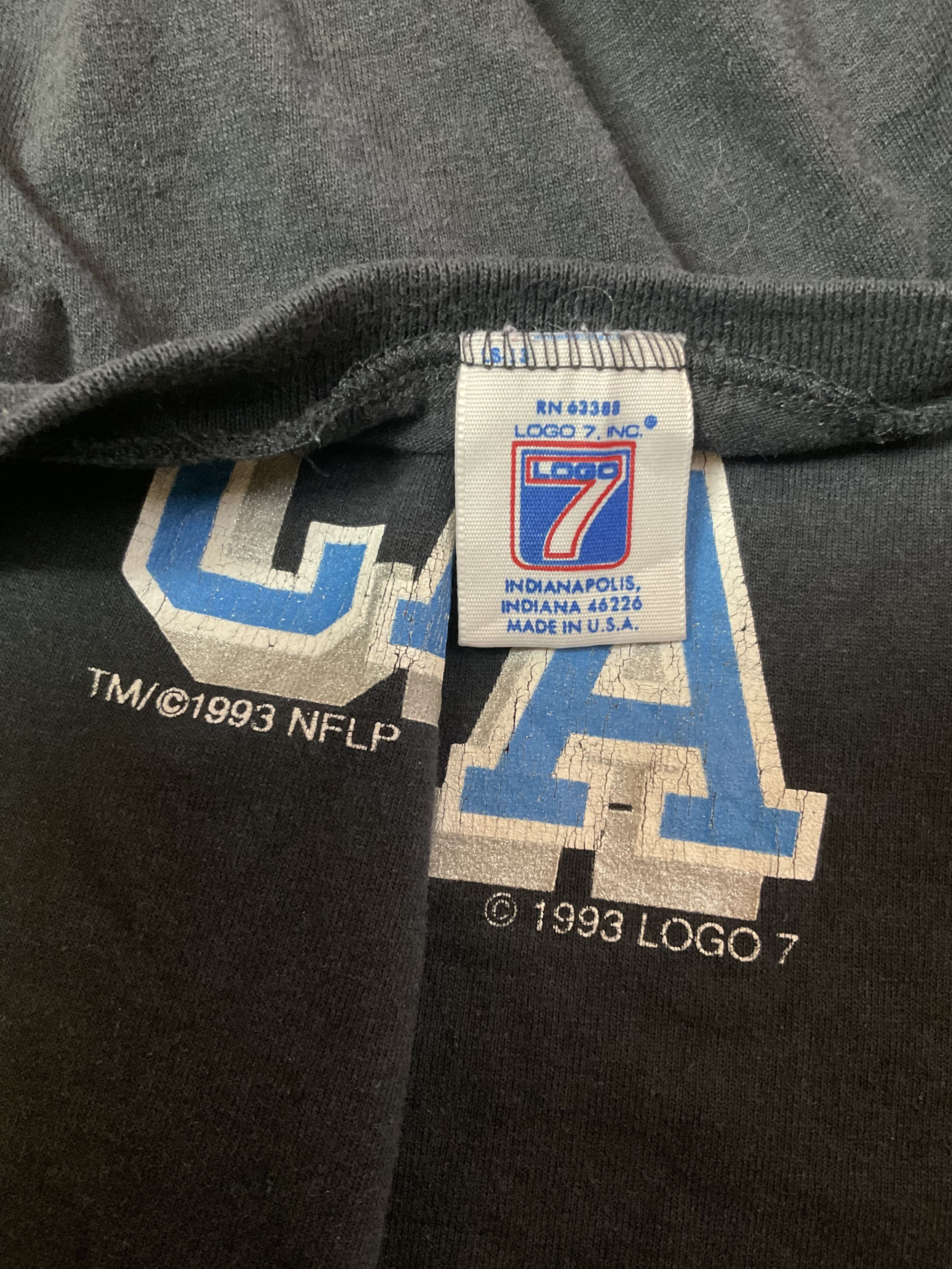 NFL Vintage 1993 Carolina Panthers Raglan T-Shirt 3/4 Sleeves Size US M / EU 48-50 / 2 - 5 Thumbnail