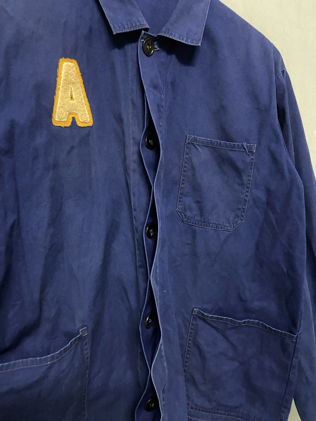 Vintage Vintage 1970s French Work Jacket ‘A’ Patch Multi Pocket Size US L / EU 52-54 / 3 - 9 Thumbnail