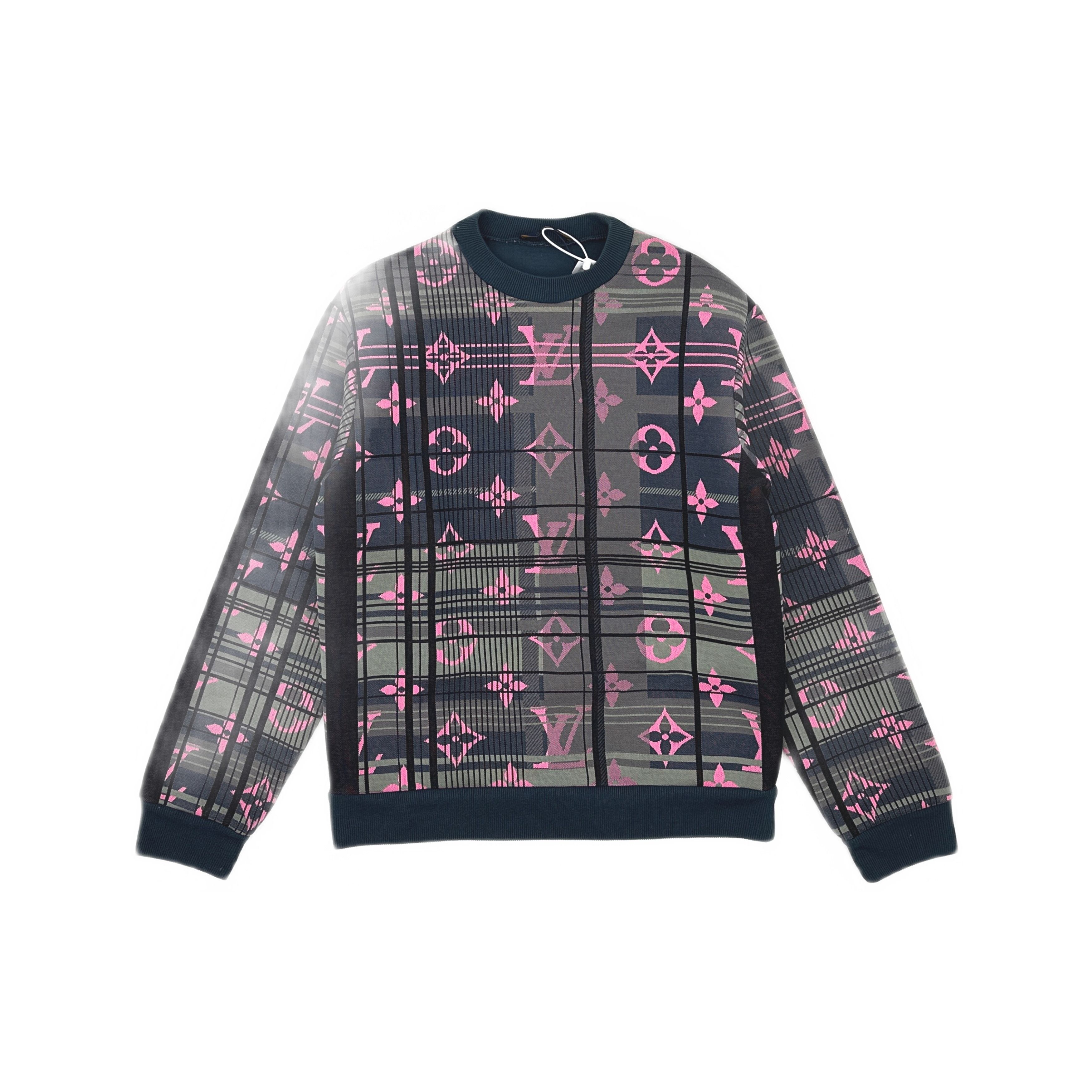 Louis Vuitton Louis Vuitton Monogram Jacquard Sweatshirt Size M Size US M / EU 48-50 / 2 - 1 Thumbnail