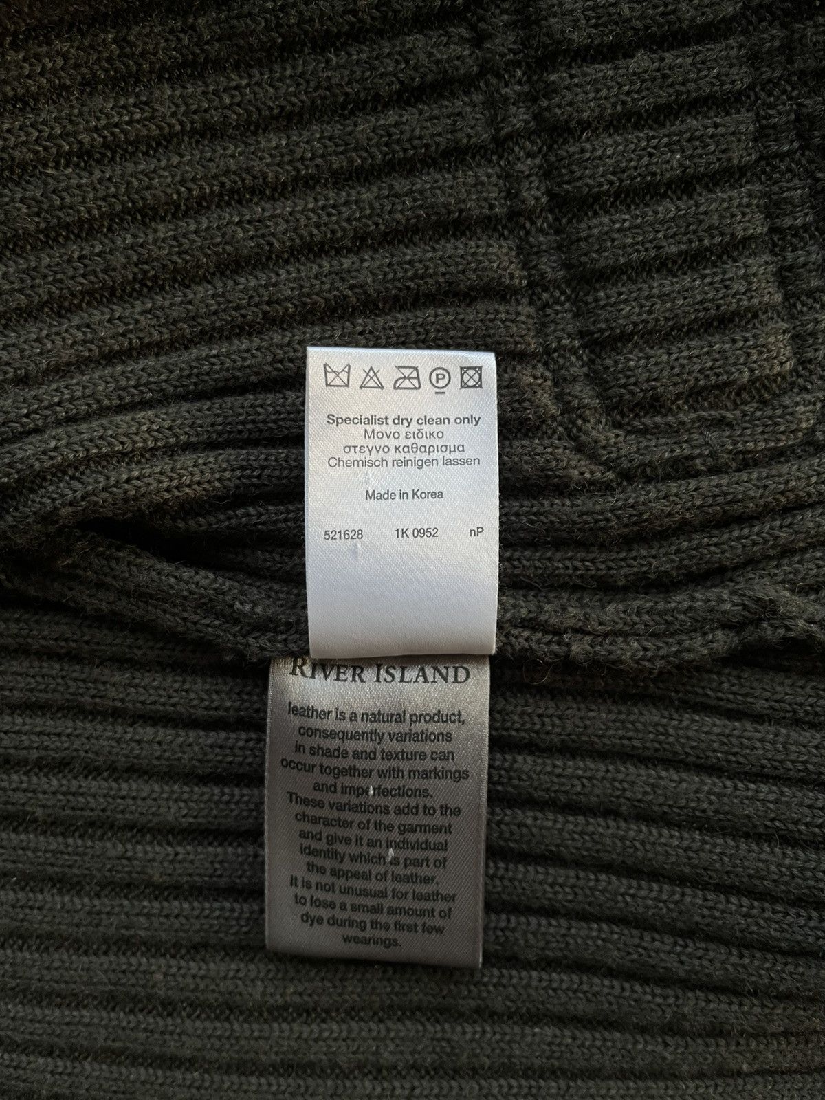 River Island River Island Ribbed Knit & Suede Panel Jacket UK 12 / EU 38 Size XS / US 0-2 / IT 36-38 - 8 Thumbnail