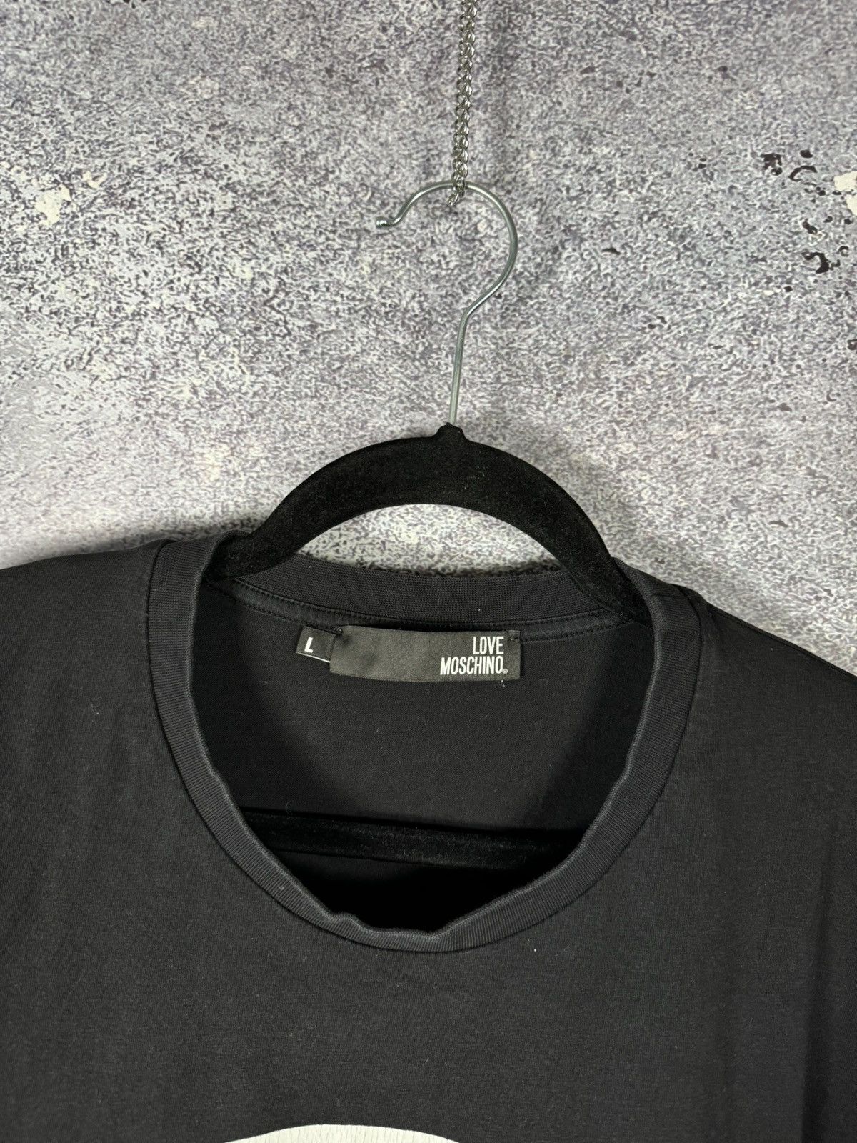 Moschino × Vintage Vintage Love Moschino T-Shirt Men’s Luxury Big Logo Black Size US L / EU 52-54 / 3 - 8 Thumbnail