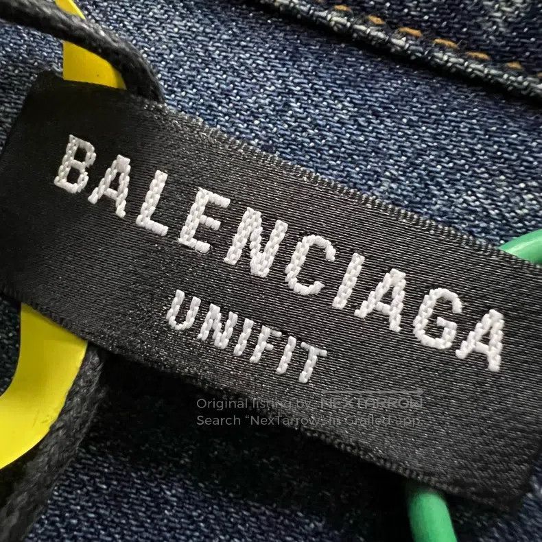 Balenciaga Balenciaga Embroidered logo denim shirt 8800 Size US S / EU 44-46 / 1 - 5 Thumbnail
