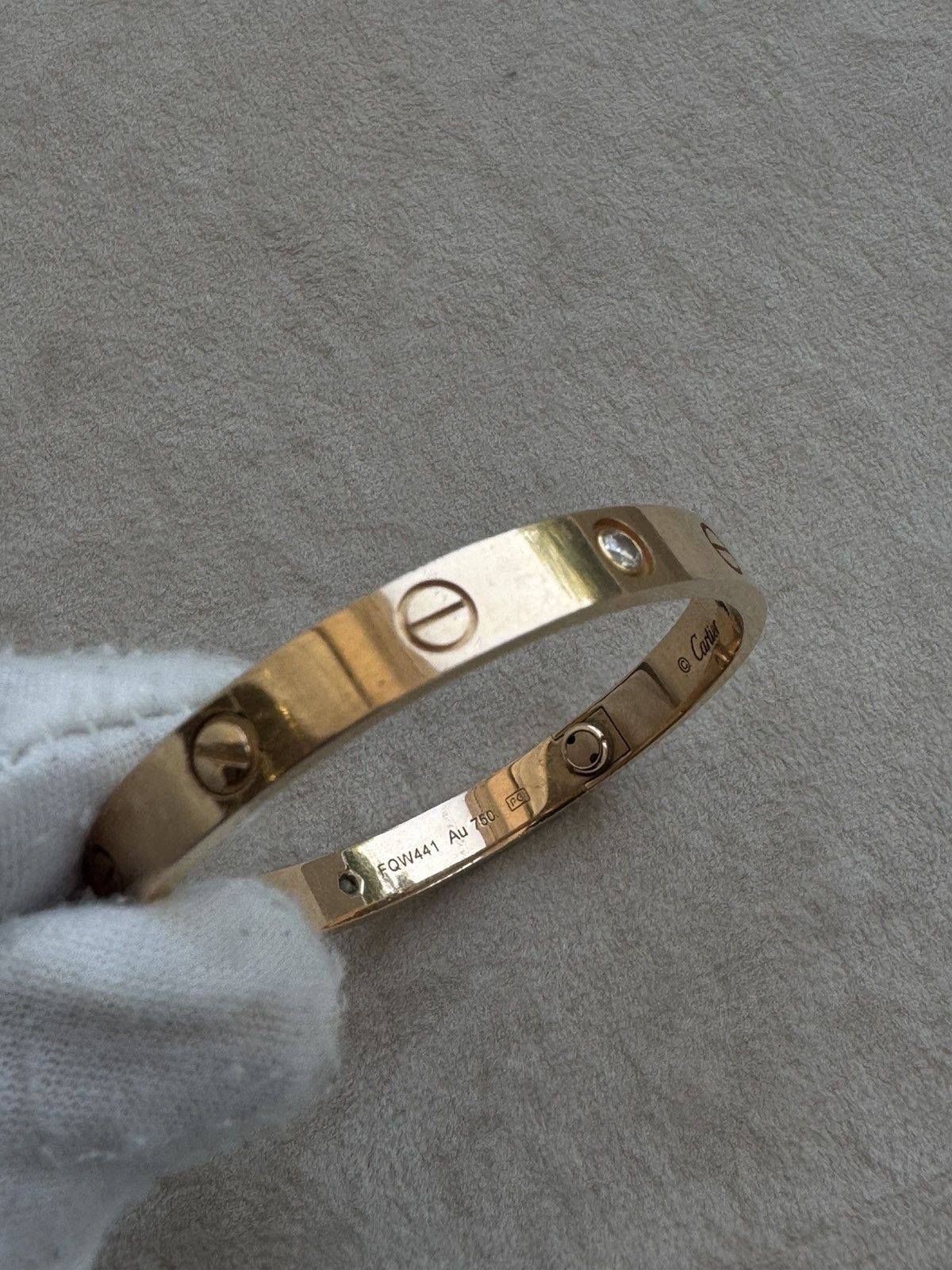 Cartier Cartier Love Bracelet 4 Diamonds Size ONE SIZE - 12 Thumbnail
