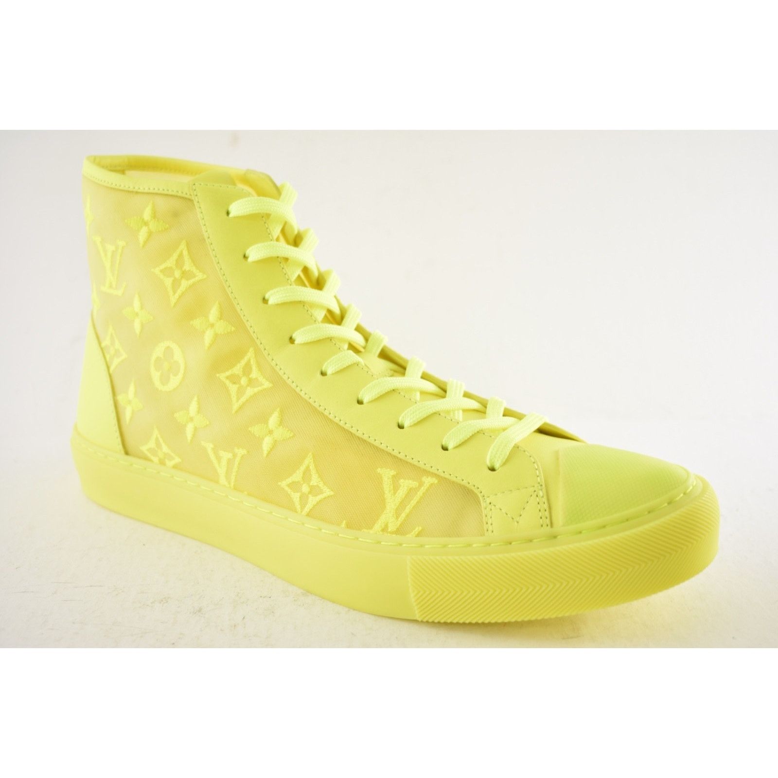 Louis Vuitton Louis Vuitton Luxembourg Tattoo Yellow Monogram High Top Size US 10 / EU 43 - 5 Thumbnail
