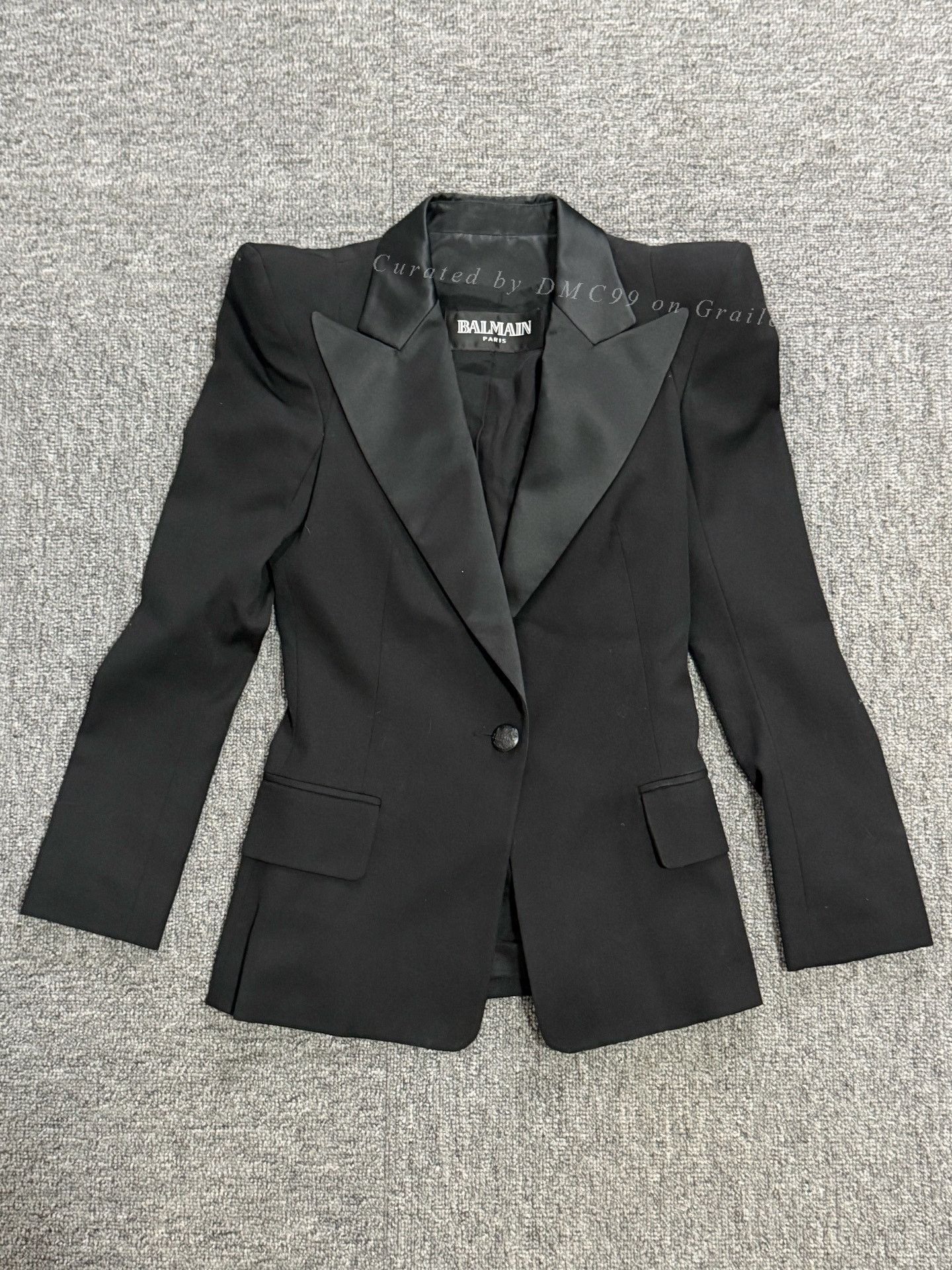 Balmain Balmain AW09 Christophe Decarnin Smoking Jacket Size XS / US 0-2 / IT 36-38 - 1 Thumbnail