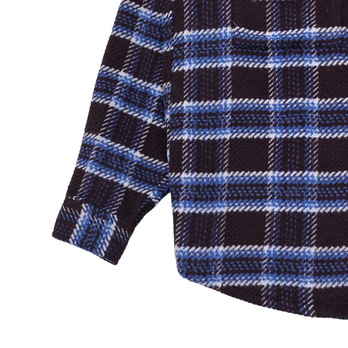 Japanese Brand Vintage WEGO Wool Flannel Box Design Buttons Up Jacket Size US M / EU 48-50 / 2 - 5 Thumbnail