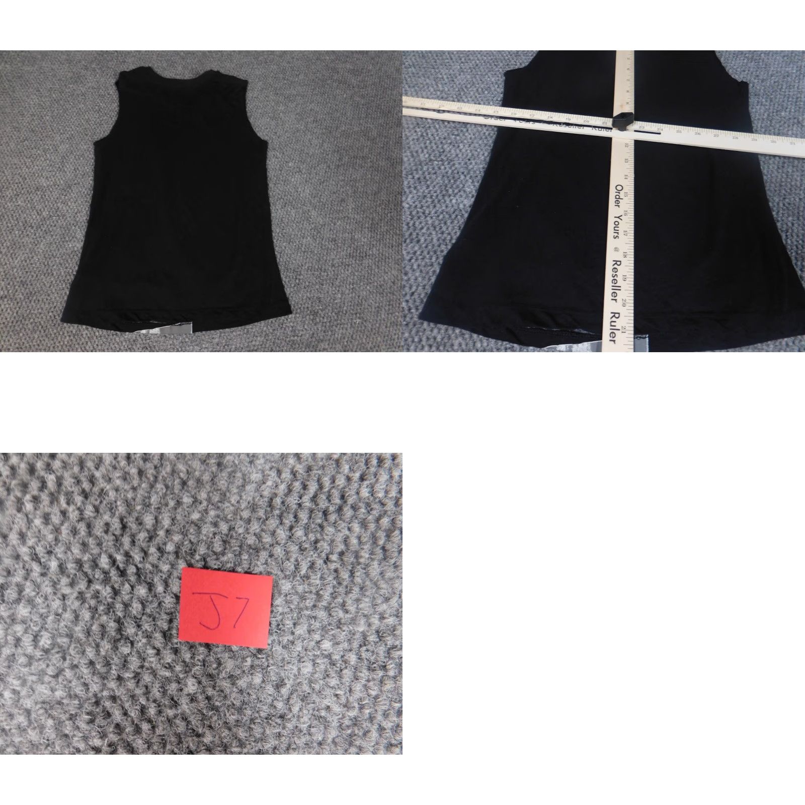 Vintage Aero Blouse XS Women Black Solid Crew Neck Sleeveless Cotton Modal Rayon Stretch Casual Shirt Ladies, Xs, Black, Classic, Basic, Vintage: No Size XS / US 0-2 / IT 36-38 - 8 Thumbnail