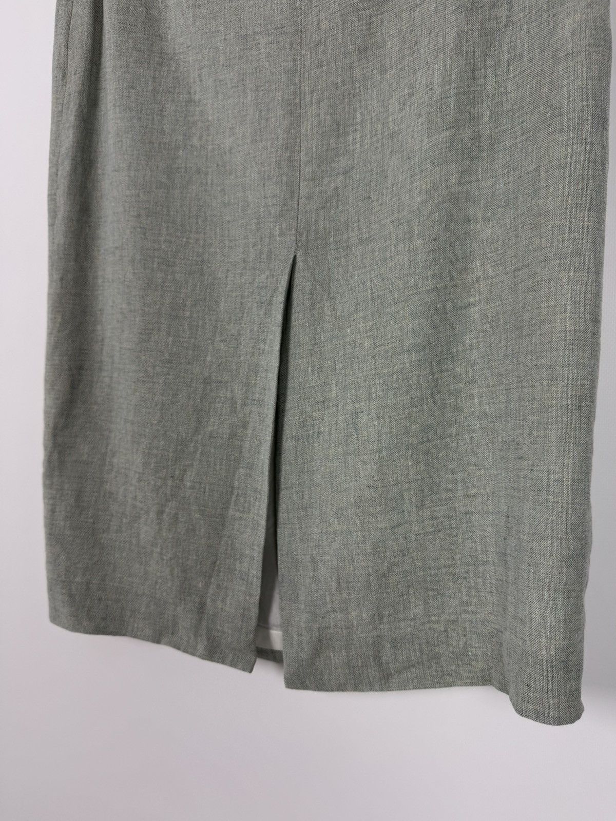 Givenchy Y2K Vintage Givenchy Vision Linen Midi Skirt Size 32" / US 10 / IT 46 - 8 Thumbnail