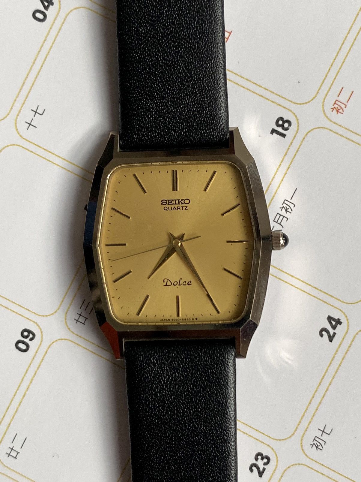 Japanese Brand × Seiko × Vintage Vintage Seiko Dolce Gold 6030