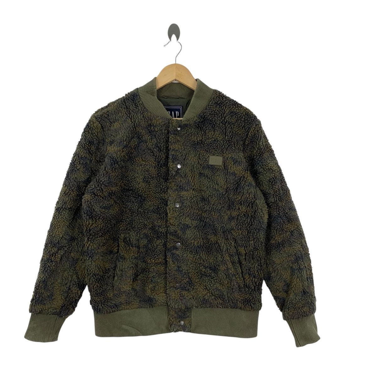 Gap Vintage GAP USA CAMOUFLAGE Camo Sherpa Fleece Jacket Size XS / US 0-2 / IT 36-38 - 4 Thumbnail