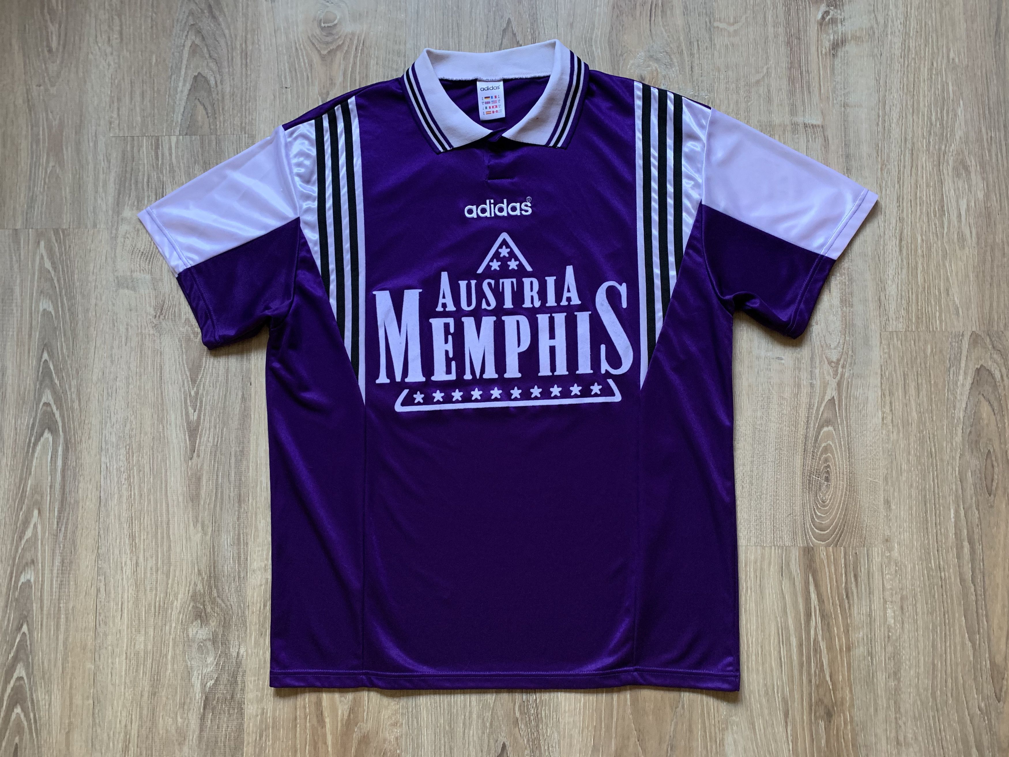 Adidas × Vintage Rare Adidas Austria Wien Football Shirt 1996-1997 Size US XL / EU 56 / 4 - 3 Thumbnail