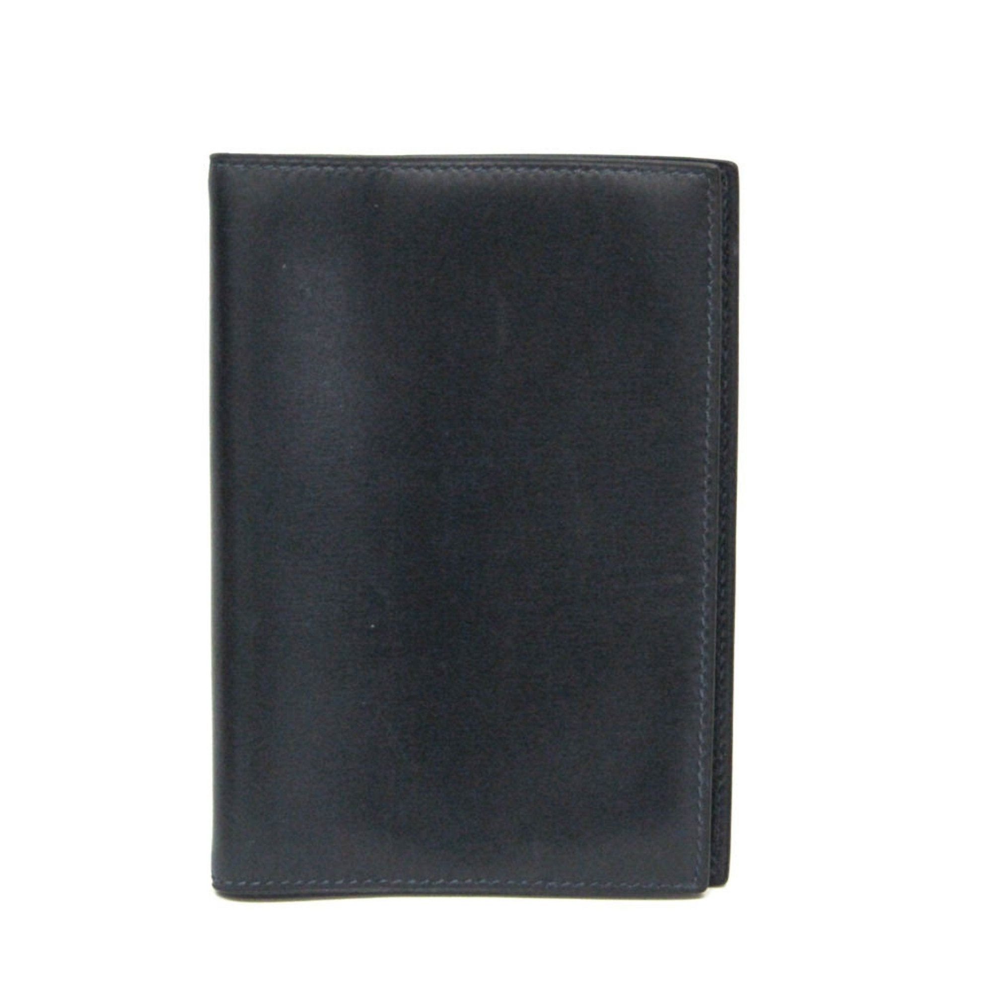 image of Hermes Pocket Size Planner Cover Navy Agenda Gm in Blue, Women's