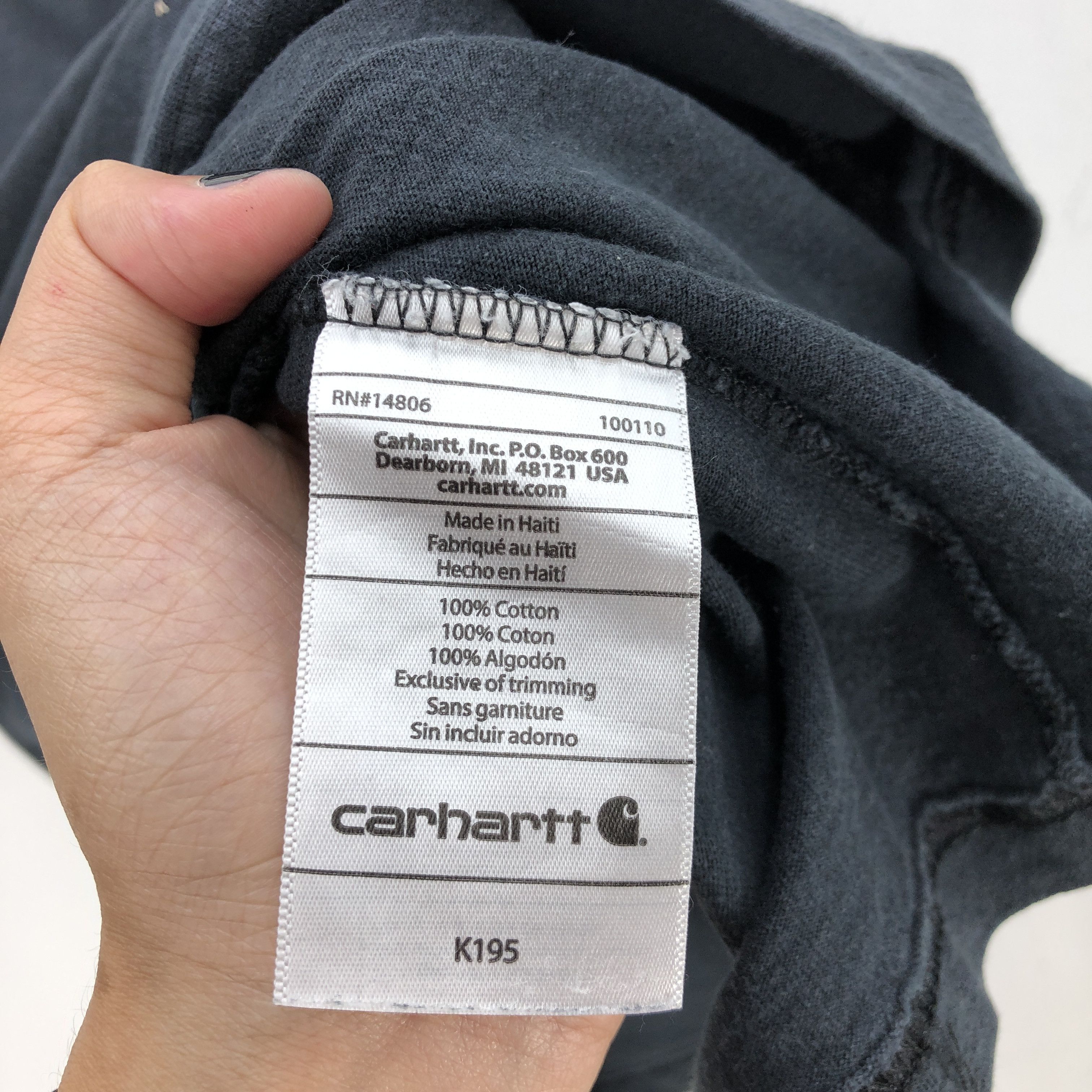 Carhartt Vintage Y2K Carhartt T Shirt Vintage Carhartt Spell Out Tee Size US L / EU 52-54 / 3 - 3 Thumbnail