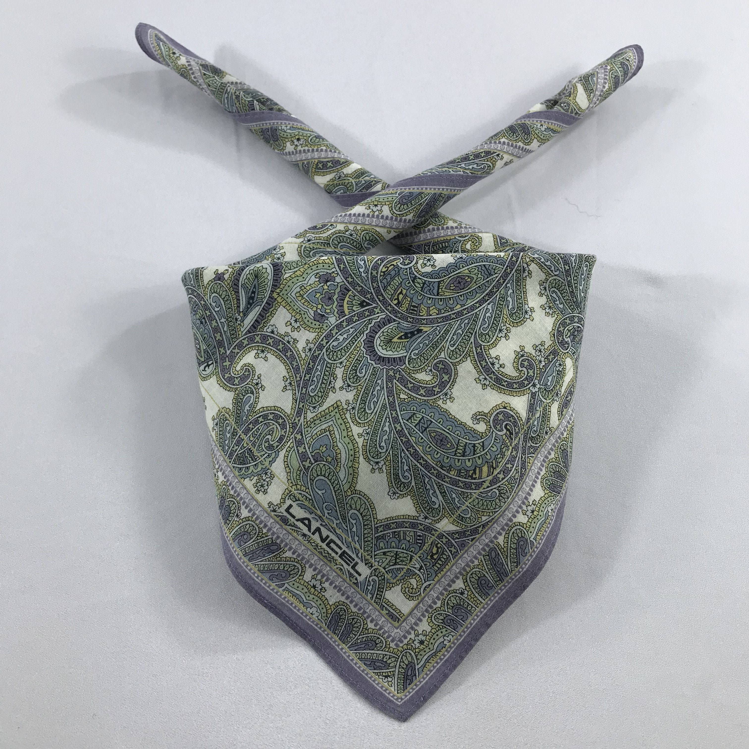 Lancel × Vintage Lancel Bandana / Handkerchief / Neckerchief - S2159 Size ONE SIZE - 3 Thumbnail