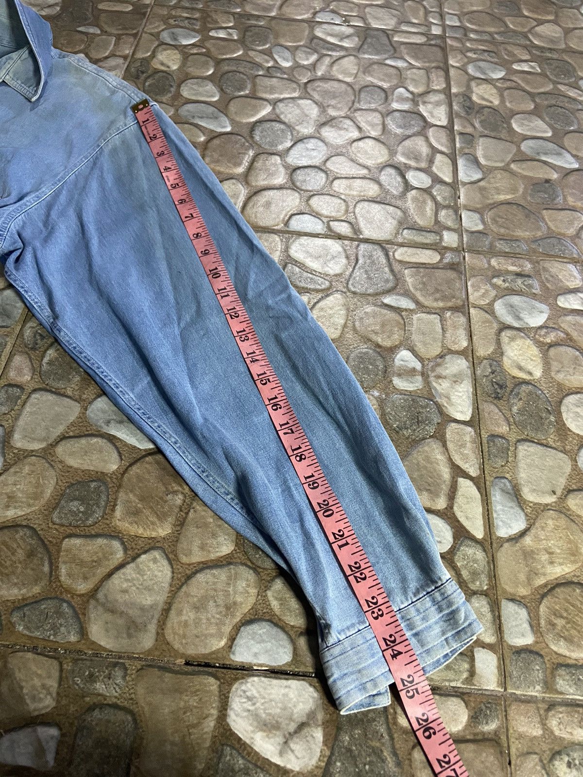 Burberry VTG over size Burberry long shirt denim Size US L / EU 52-54 / 3 - 11 Thumbnail