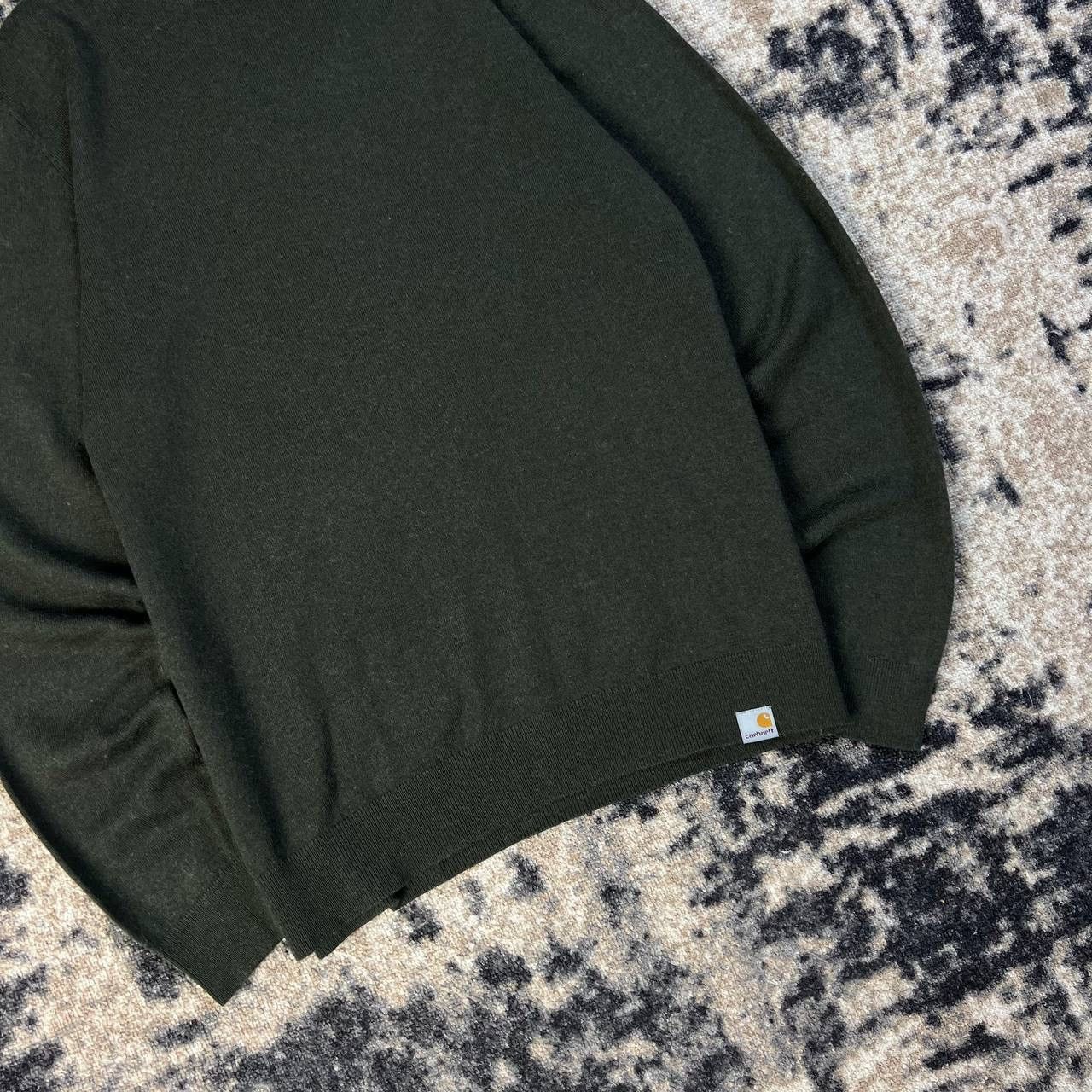 Carhartt Wip Carhartt WIP Tab Logo Vintage Light Khaki Sweater Y2K Style Size US S / EU 44-46 / 1 - 3 Thumbnail