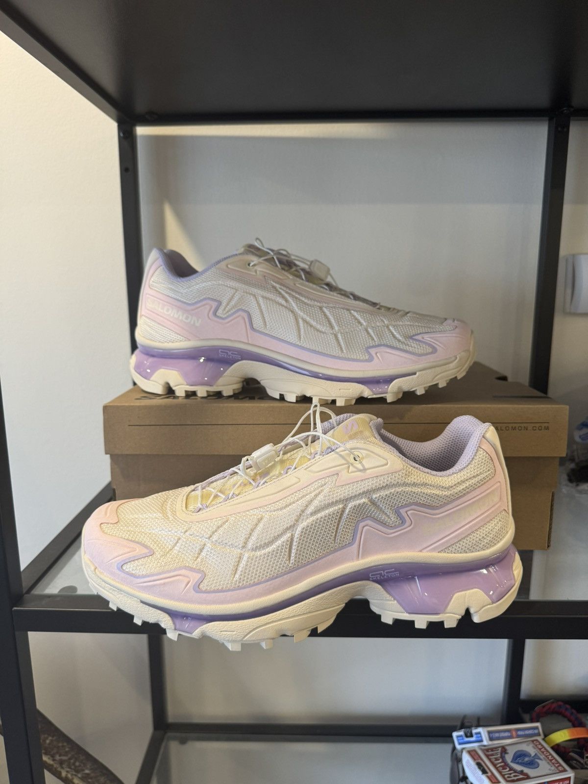 Salomon Salomon XT-Slate Sneakers Beige Purple Rare Size US 9.5 / EU 42-43 - 1 Thumbnail