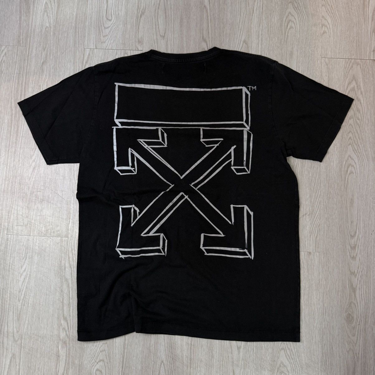 OFF-WHITE c/o Virgil Abloh reflective marker arrows tee blac