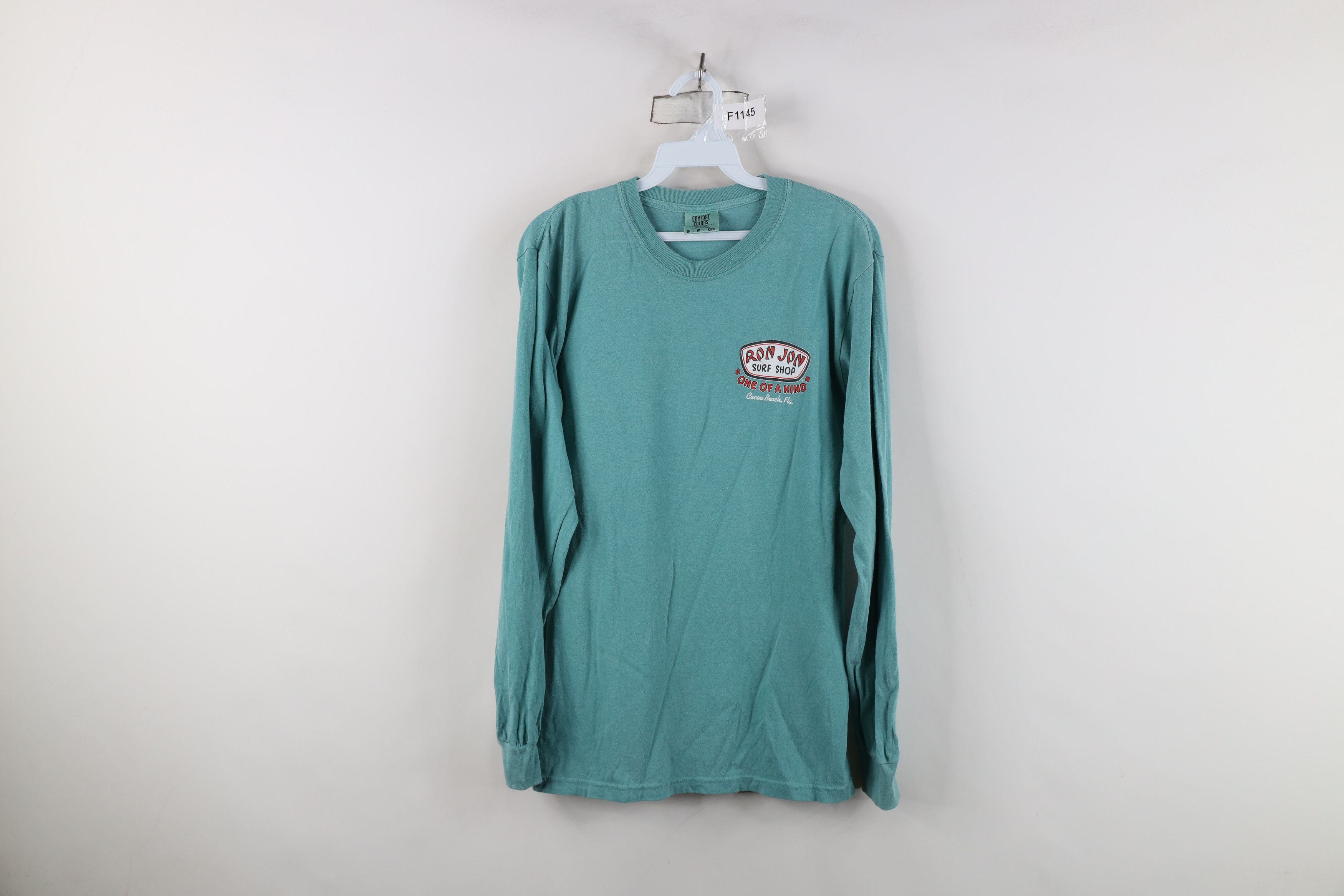 Vintage Vintage Ron Jon Surf Ship Spell Out Long Sleeve T-Shirt Teal Size US S / EU 44-46 / 1 - 1 Thumbnail
