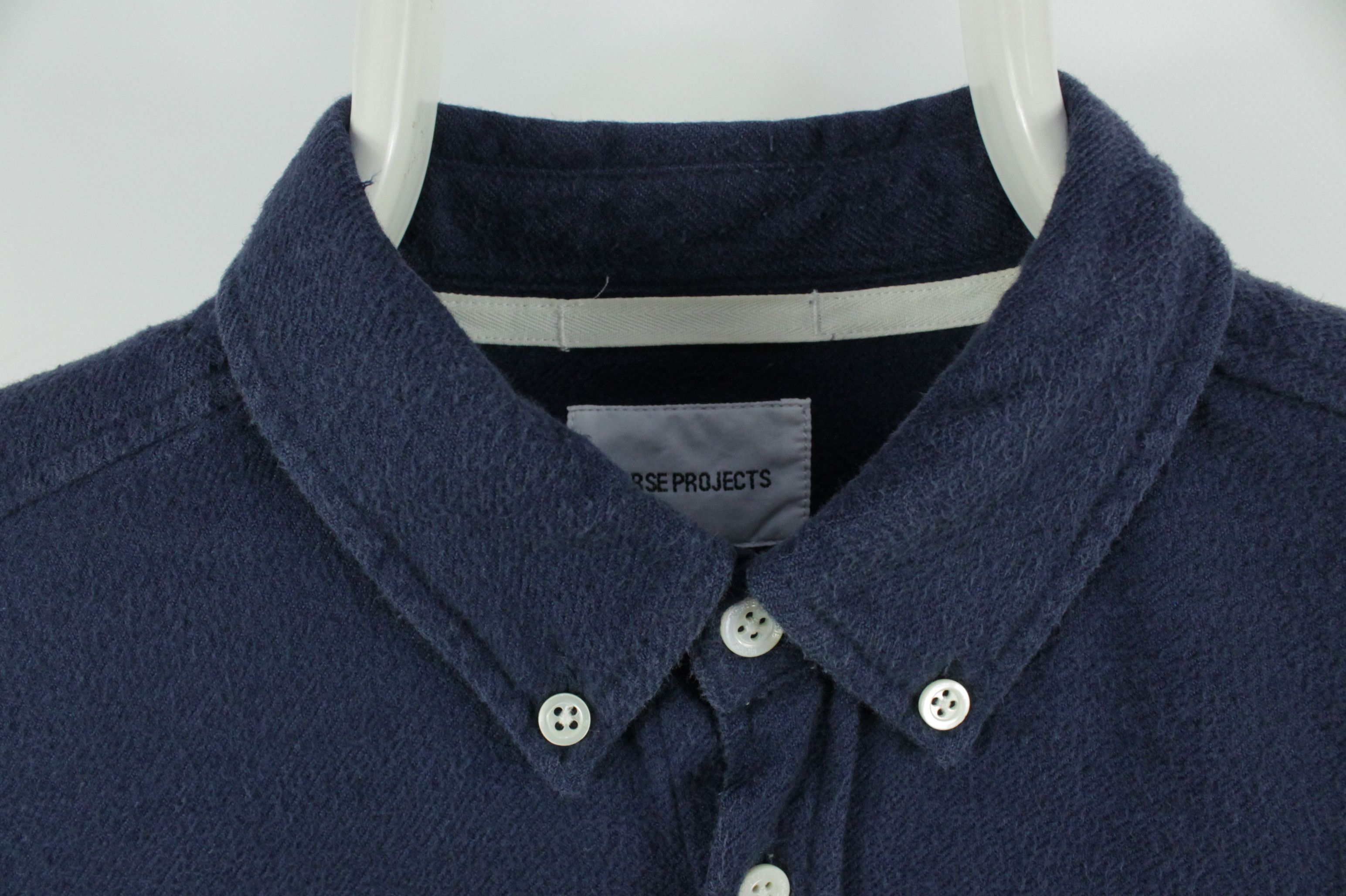 Norse Projects Norse Projects Osvald Brushed Blue Flannel Shirt Size US M / EU 48-50 / 2 - 4 Thumbnail