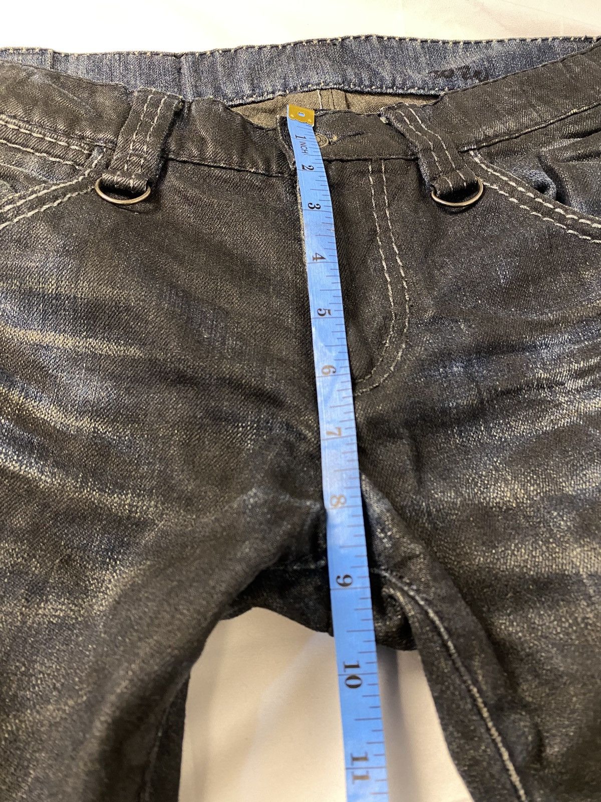 BUFFALO BOBS ✨ Archive Buffalo Bobs Curve Spiral Waxed Flared Punk Denim Size US 30 / EU 46 - 25 Thumbnail