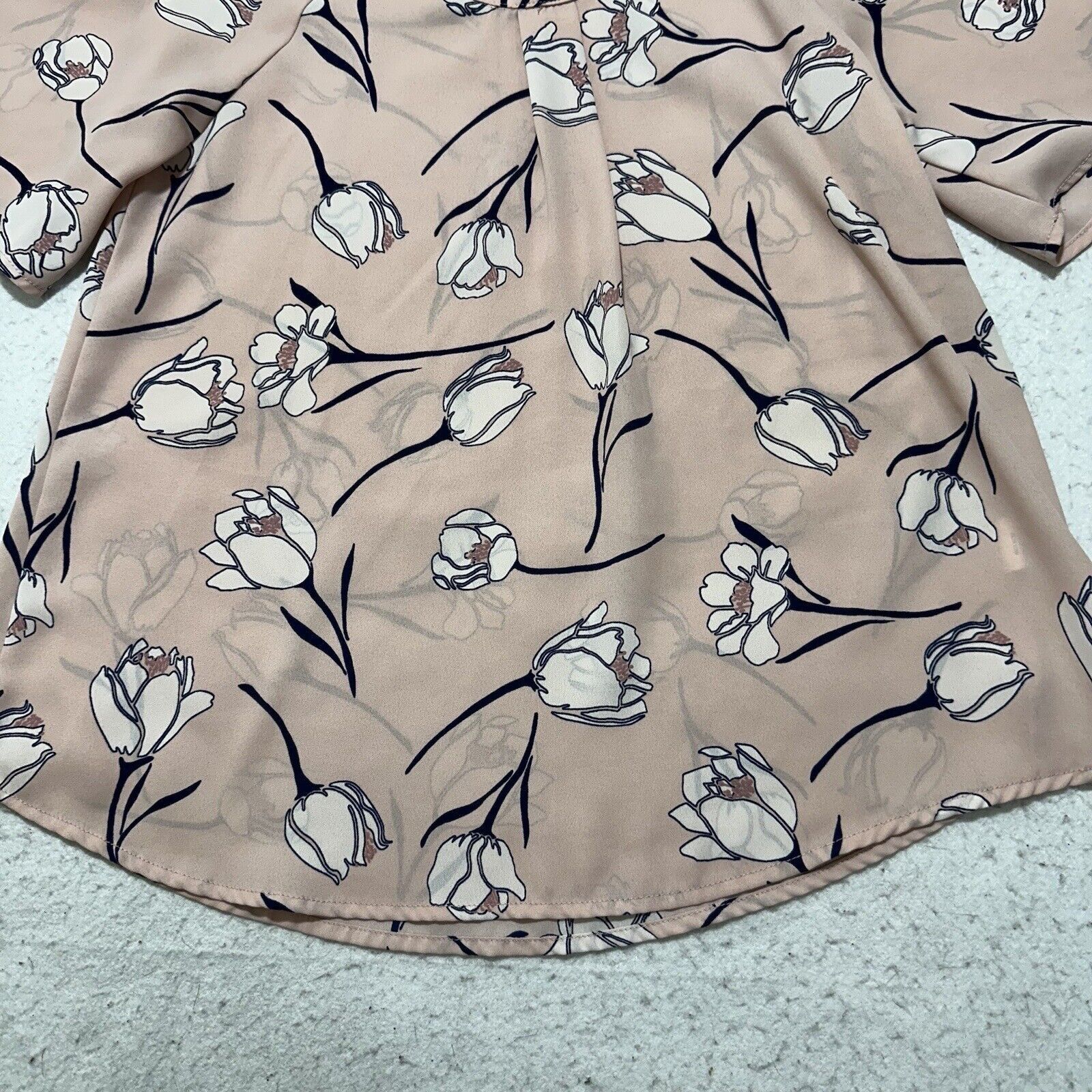 Other Sienna Sky XS Short Sleeve Blouse Pink Floral Top Size XS / US 0-2 / IT 36-38 - 7 Thumbnail