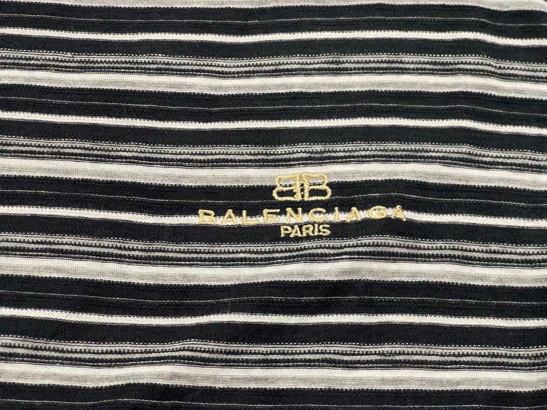 Balenciaga × Vintage 🔥VERY RARE !! VINTAGE BALENCIAGA STRIPE LONG SLEEVE Size US M / EU 48-50 / 2 - 2 Thumbnail