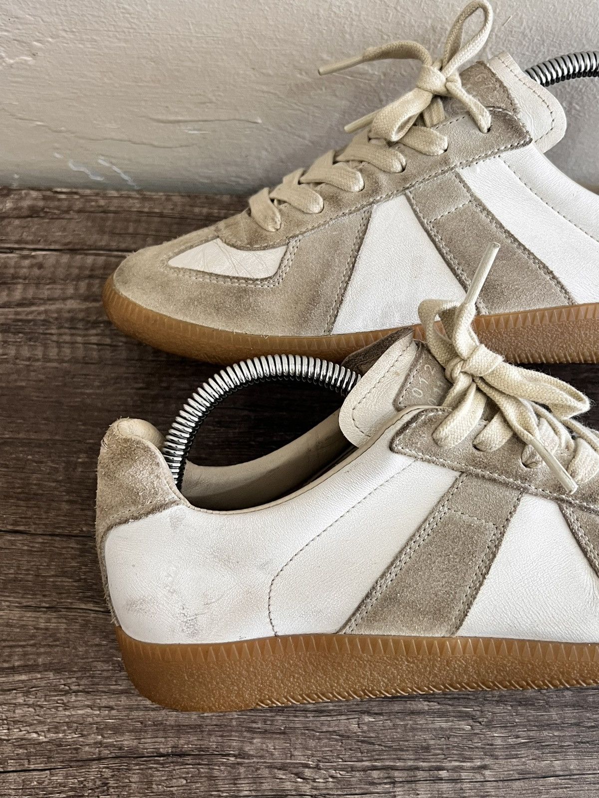 Maison Margiela Gats Replica White-Gray Sneakers Size US 7.5 / IT 37.5 - 7 Thumbnail