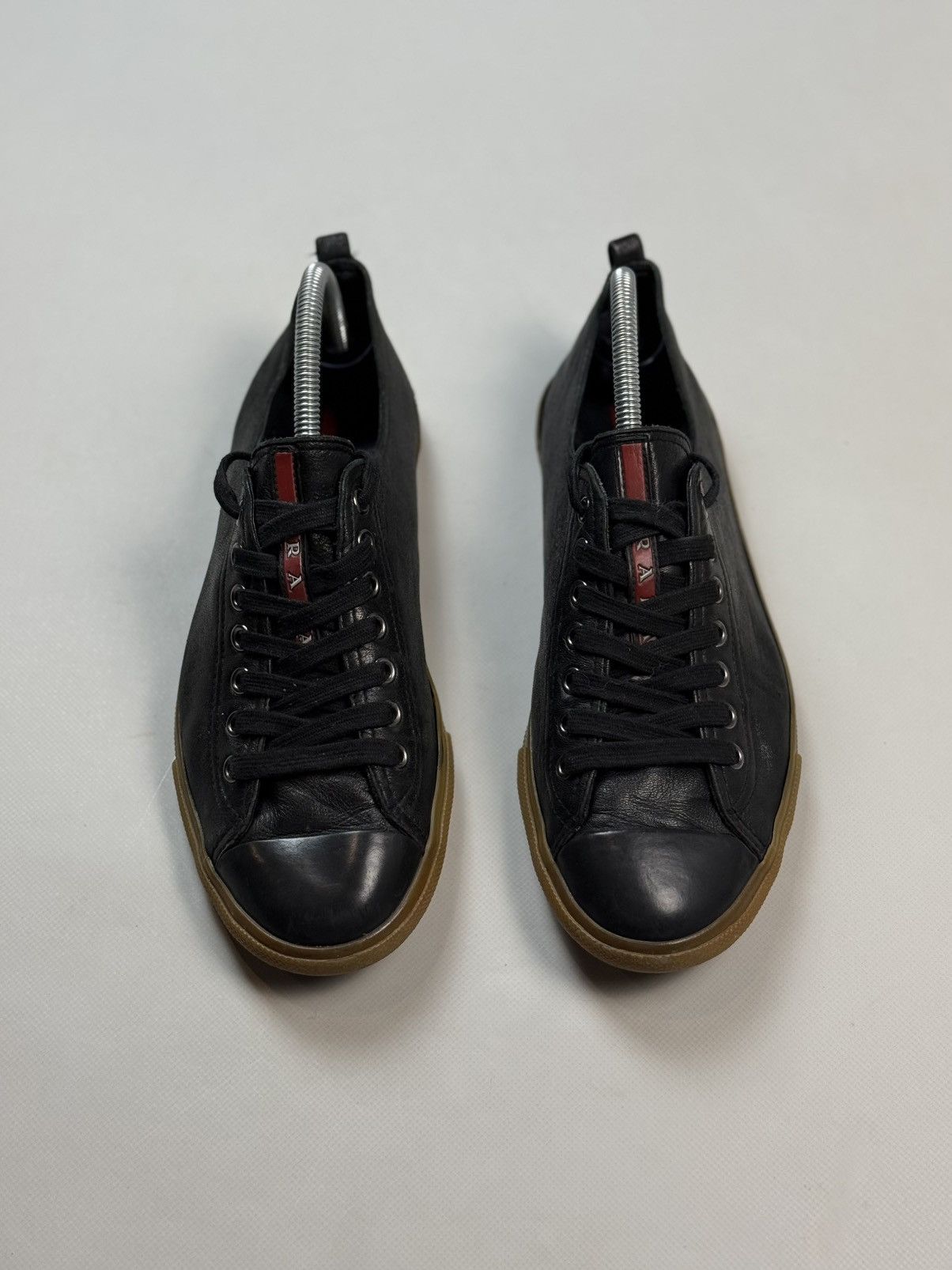 Prada Prada Men’s Leather Low Top Lace Up Sneakers Shoes Size US 8.5 / EU 41-42 - 7 Thumbnail