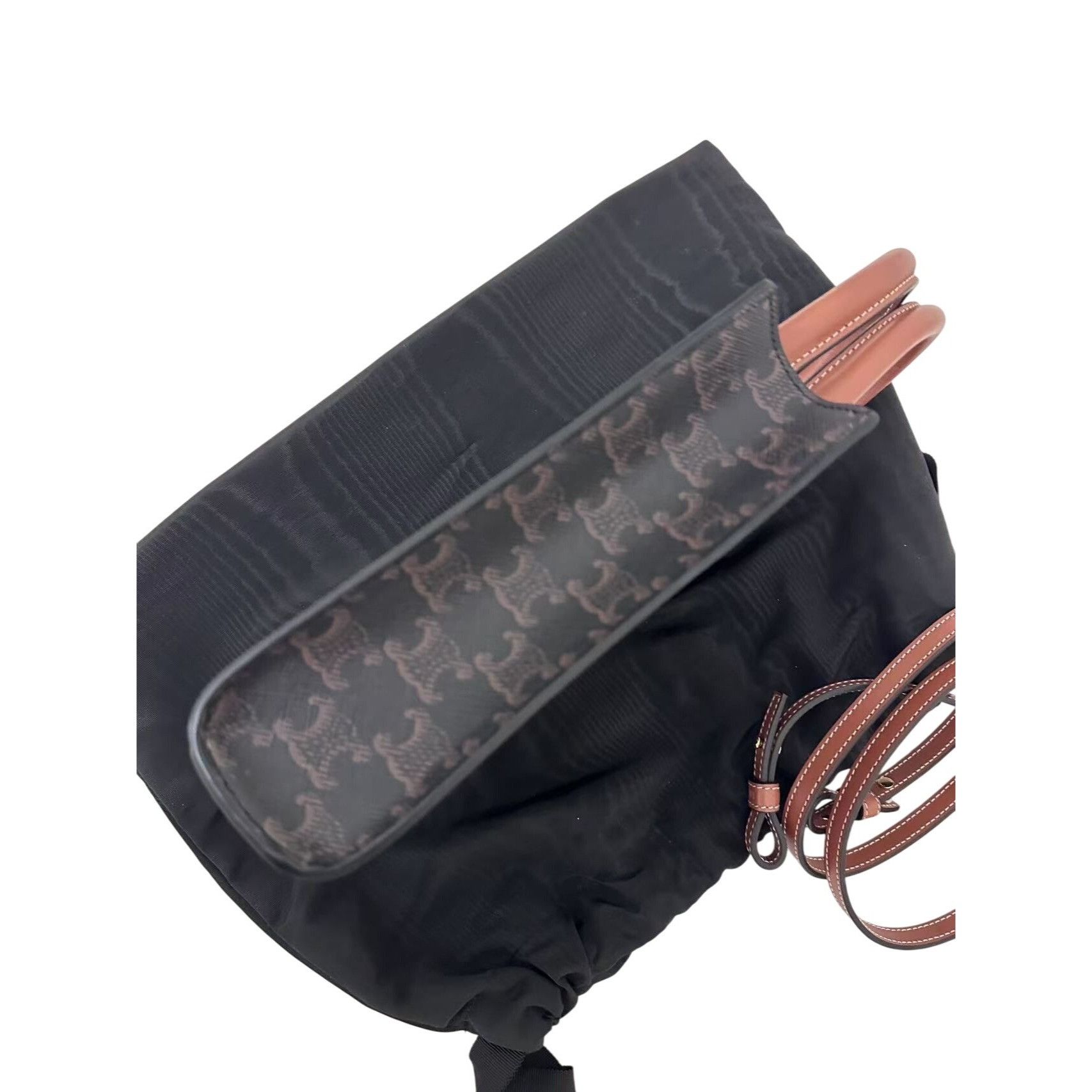 Celine Celine Womens Mini Vertical Cabas Bag With Triomphe Canvas & Size ONE SIZE - 11 Thumbnail