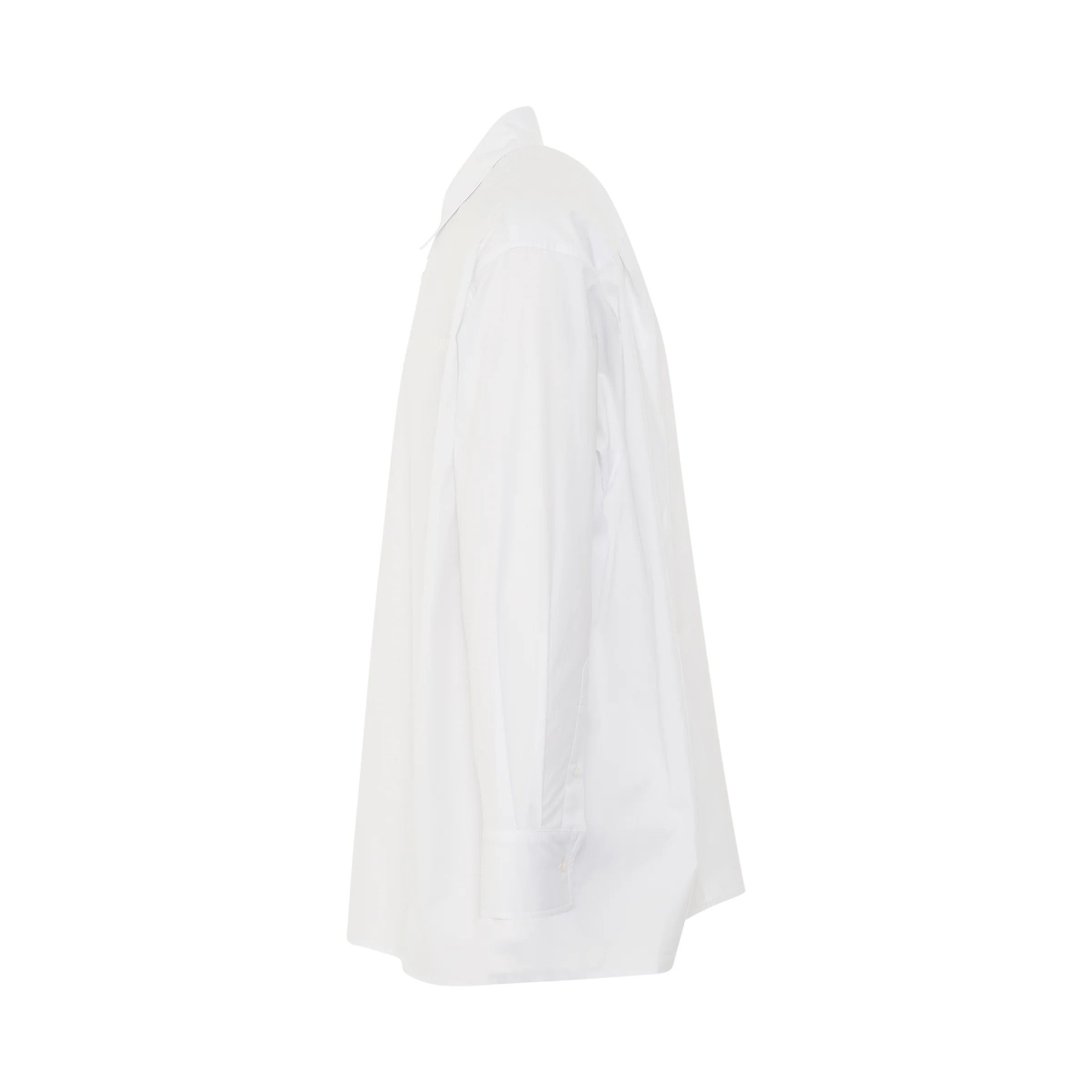 WE11DONE o1mris0824 Cotton Shirt in White Size US L / EU 52-54 / 3 - 3 Thumbnail