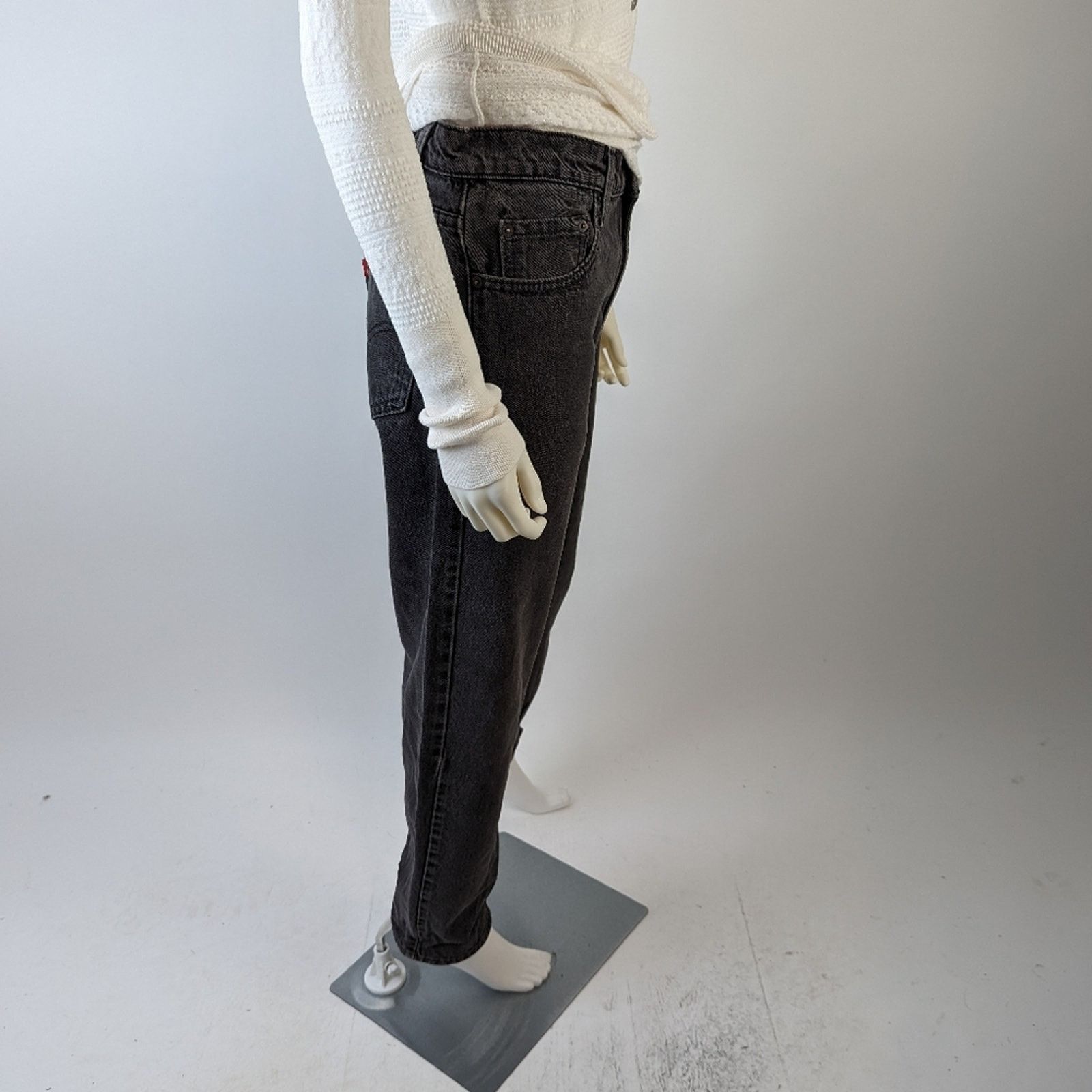 Vintage Vintage Y2K 505 Regular Fit Straight Leg Black Jeans - 36 Size US 36 / EU 52 - 3 Thumbnail
