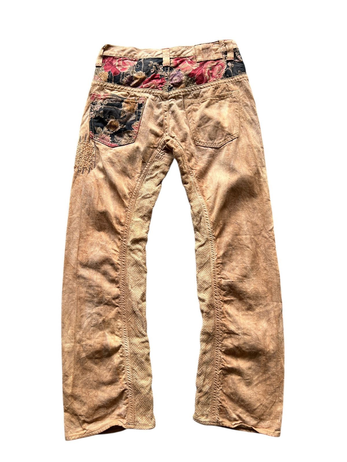 Mizra Jeans Kyoto 🔥 Mizra Jeans Kyoto deconstructed patchwork floral boro Size US 32 / EU 48 - 4 Thumbnail