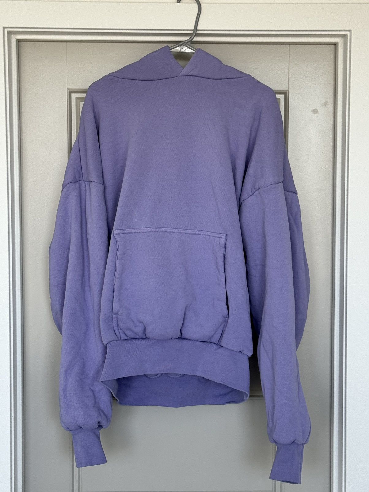 image of Kanye West 2020 Vision Double Layered Hoodie in Purple, Men's (Size XL)