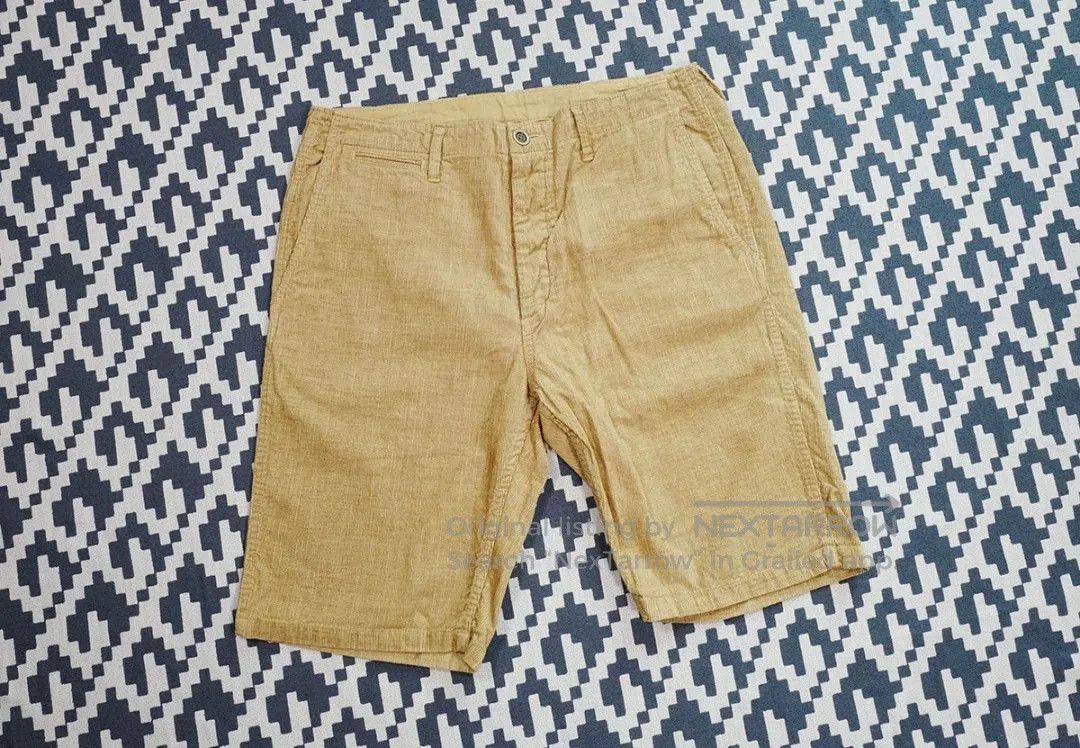 Visvim visvim chino shorts in khaki corduroy. Size US 44 / EU 60 - 1 Thumbnail