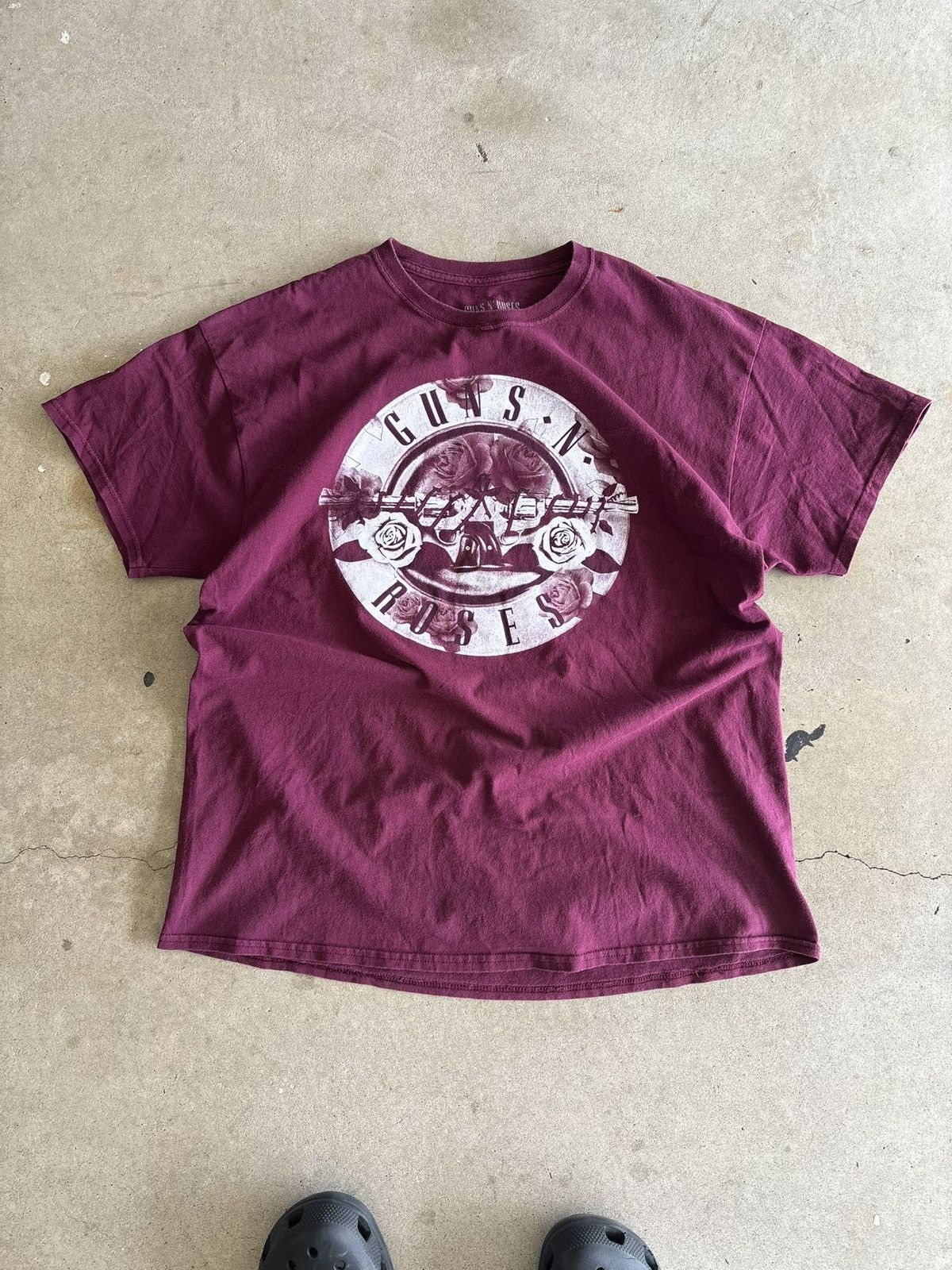 Band Tees Guns And Roses Burgundy Band Tee Size US XL / EU 56 / 4 - 1 Thumbnail