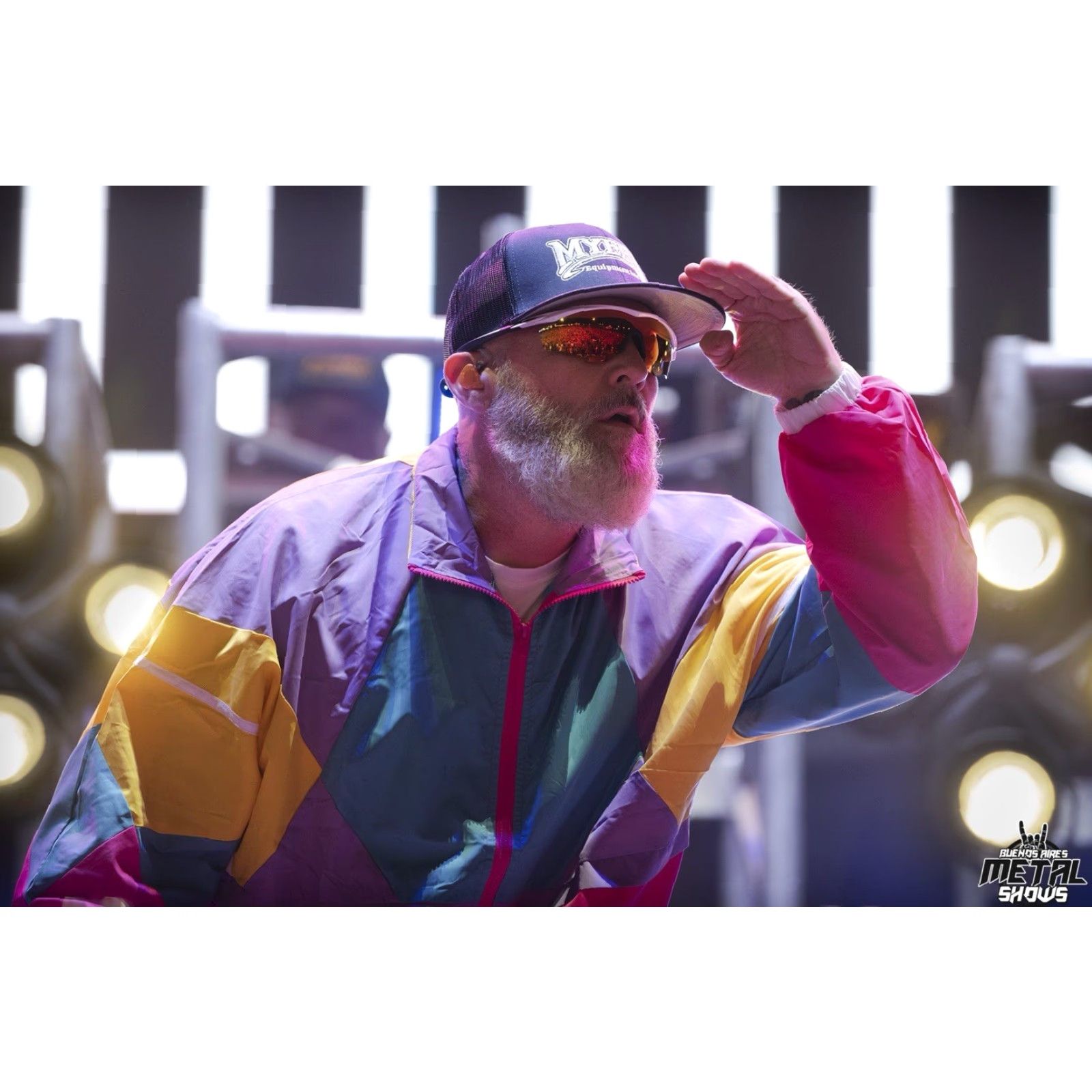 FRED Funny Guy Creations Color Block Windbreaker Jacket Mens M Multicolor Nylon As Seen On Fred Durst Limp Bizkit Funny Theme Size US M / EU 48-50 / 2 - 3 Thumbnail