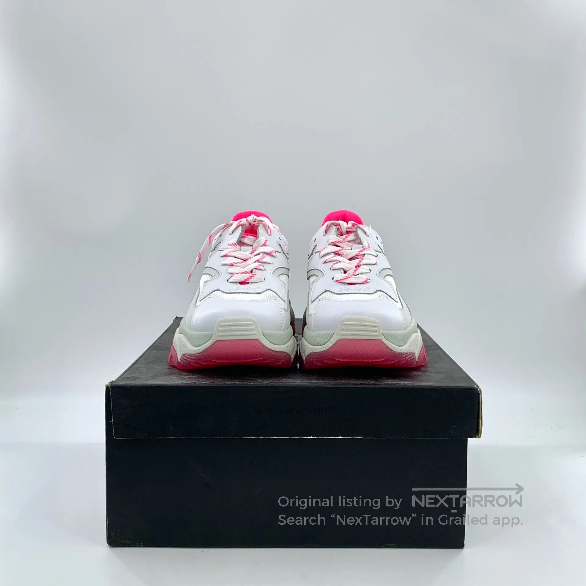 ASH ASH White Lace-Up Casual Flat Sports Dad Shoes| Size US 6 / EU 39 - 7 Thumbnail