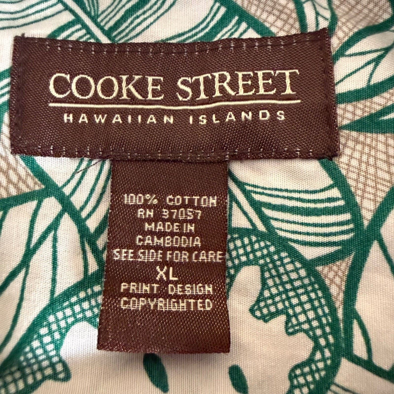 Other Cooke Street Hawaiian Shirt Mens XL Green Tropical Vacation Size US XL / EU 56 / 4 - 2 Thumbnail